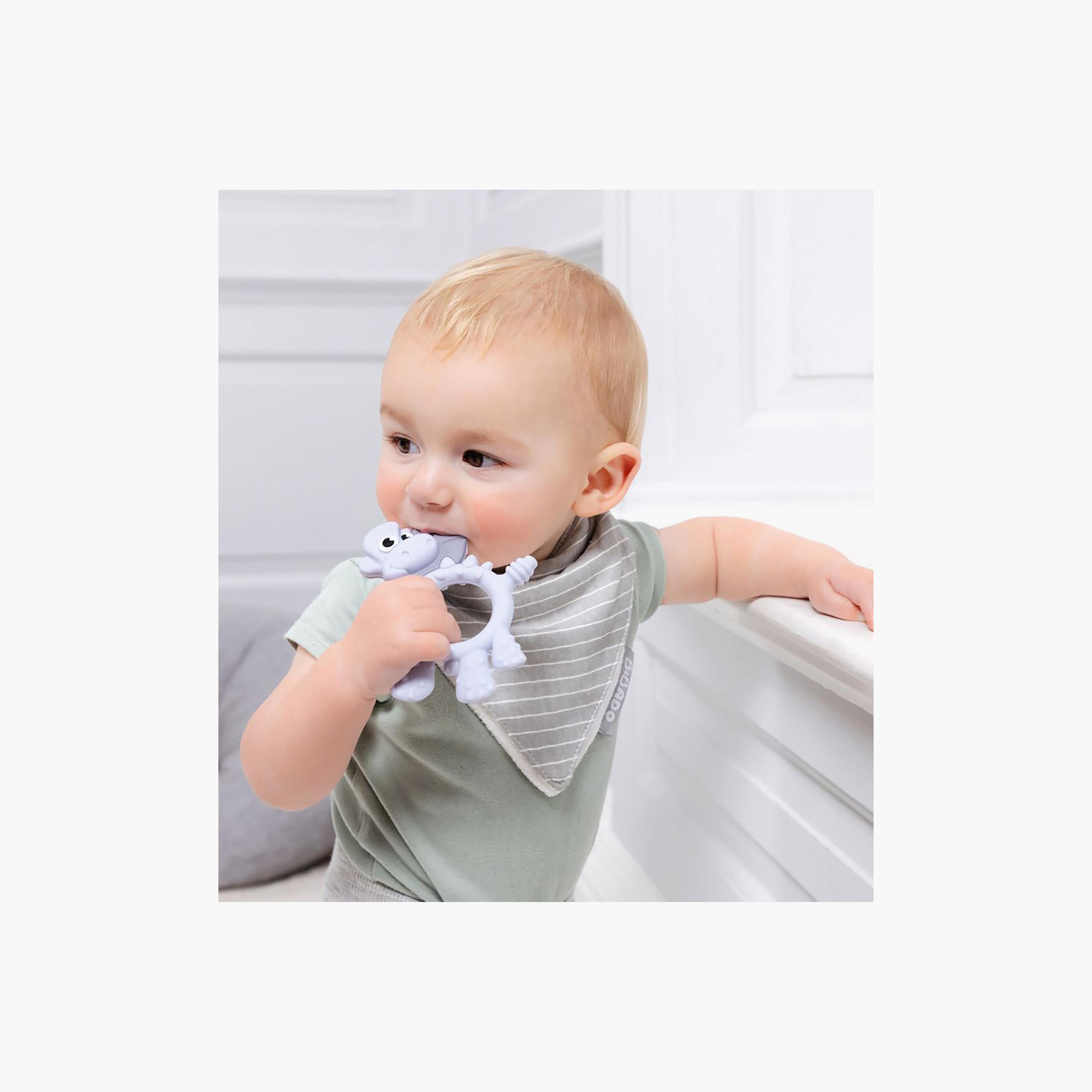 Bibado Dotty the Dinosaur Multi-Sensory Teether-baby-feeding-teethers-image-10