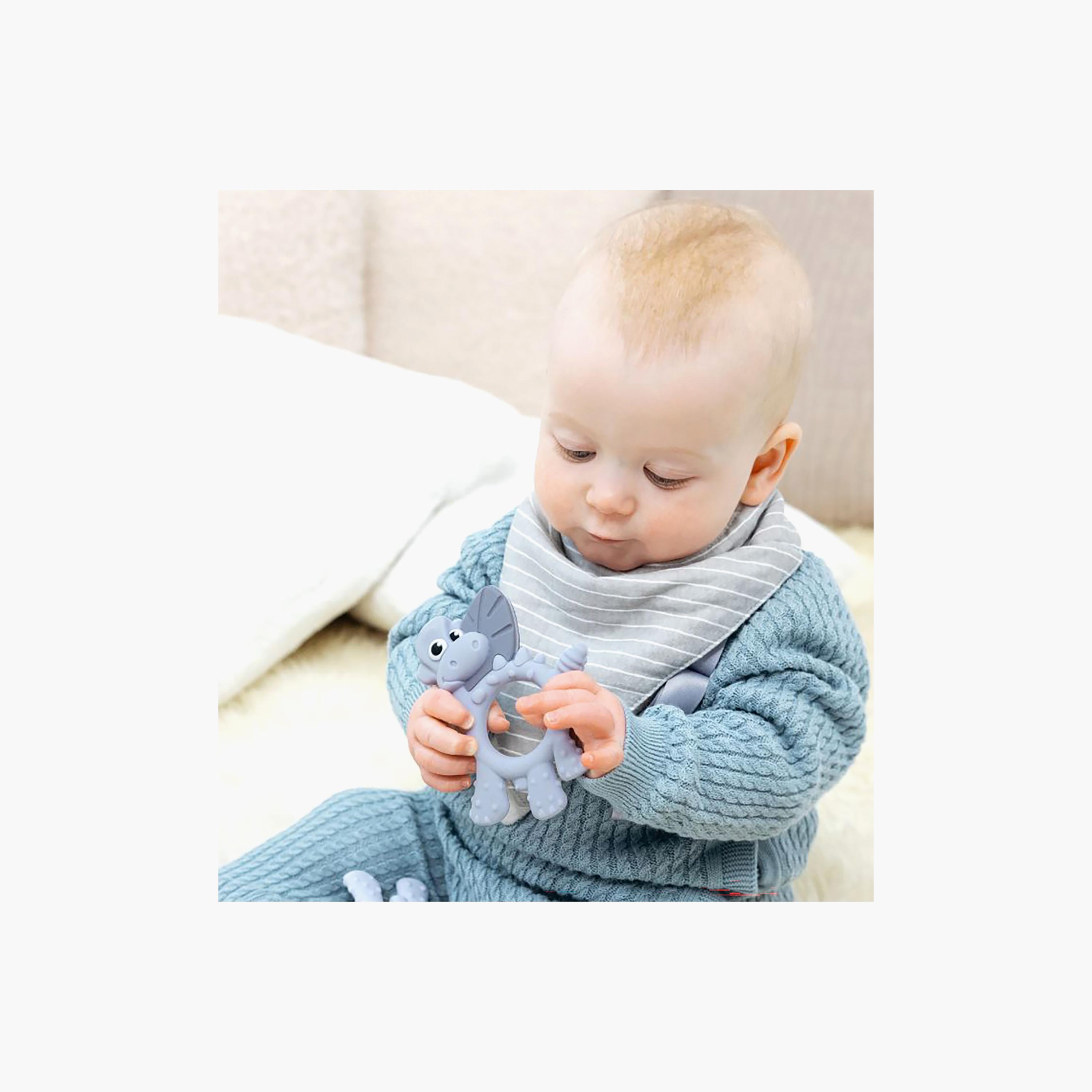 Bibado Dotty the Dinosaur Multi-Sensory Teether-baby-feeding-teethers-image-2