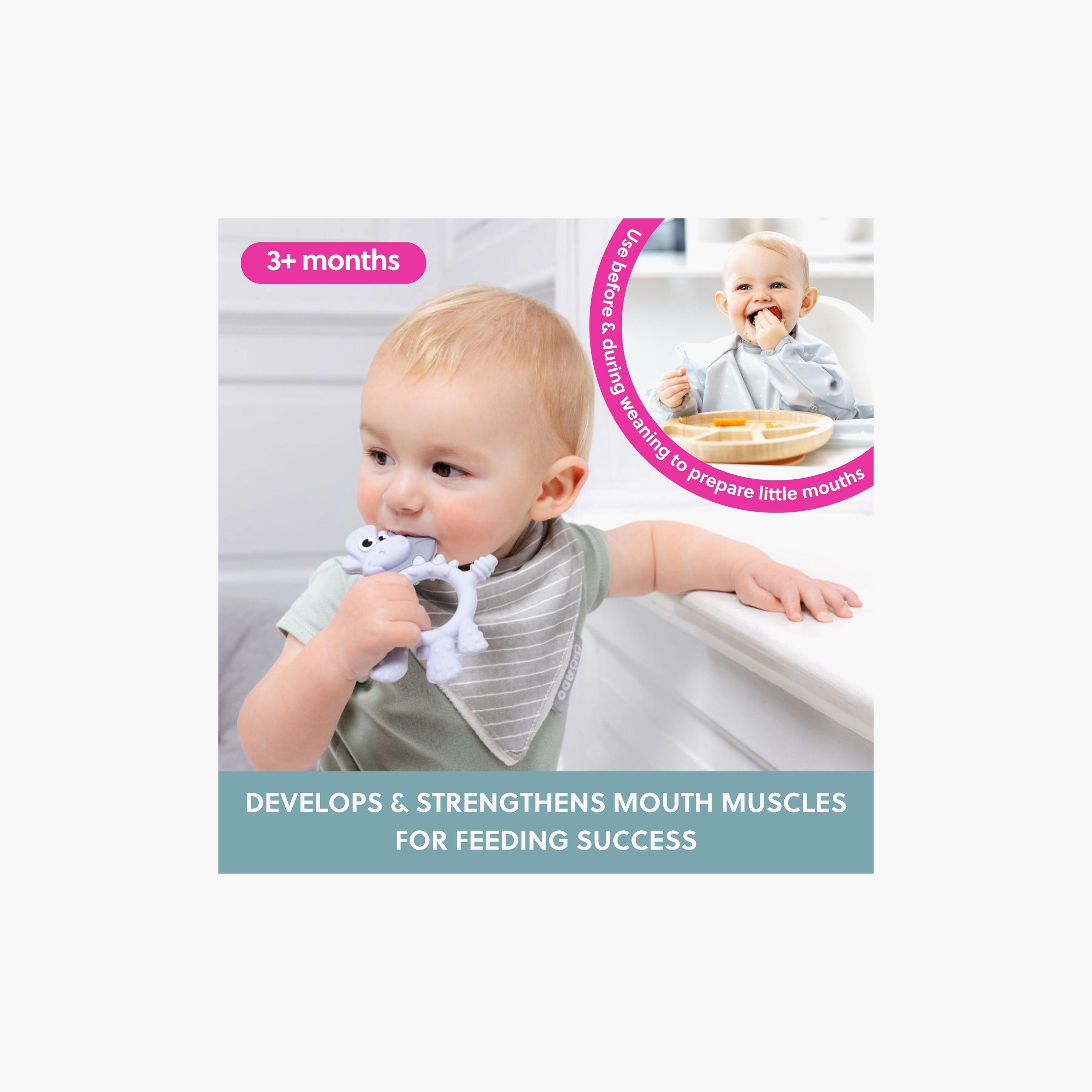 Bibado Dotty the Dinosaur Multi-Sensory Teether-baby-feeding-teethers-image-4