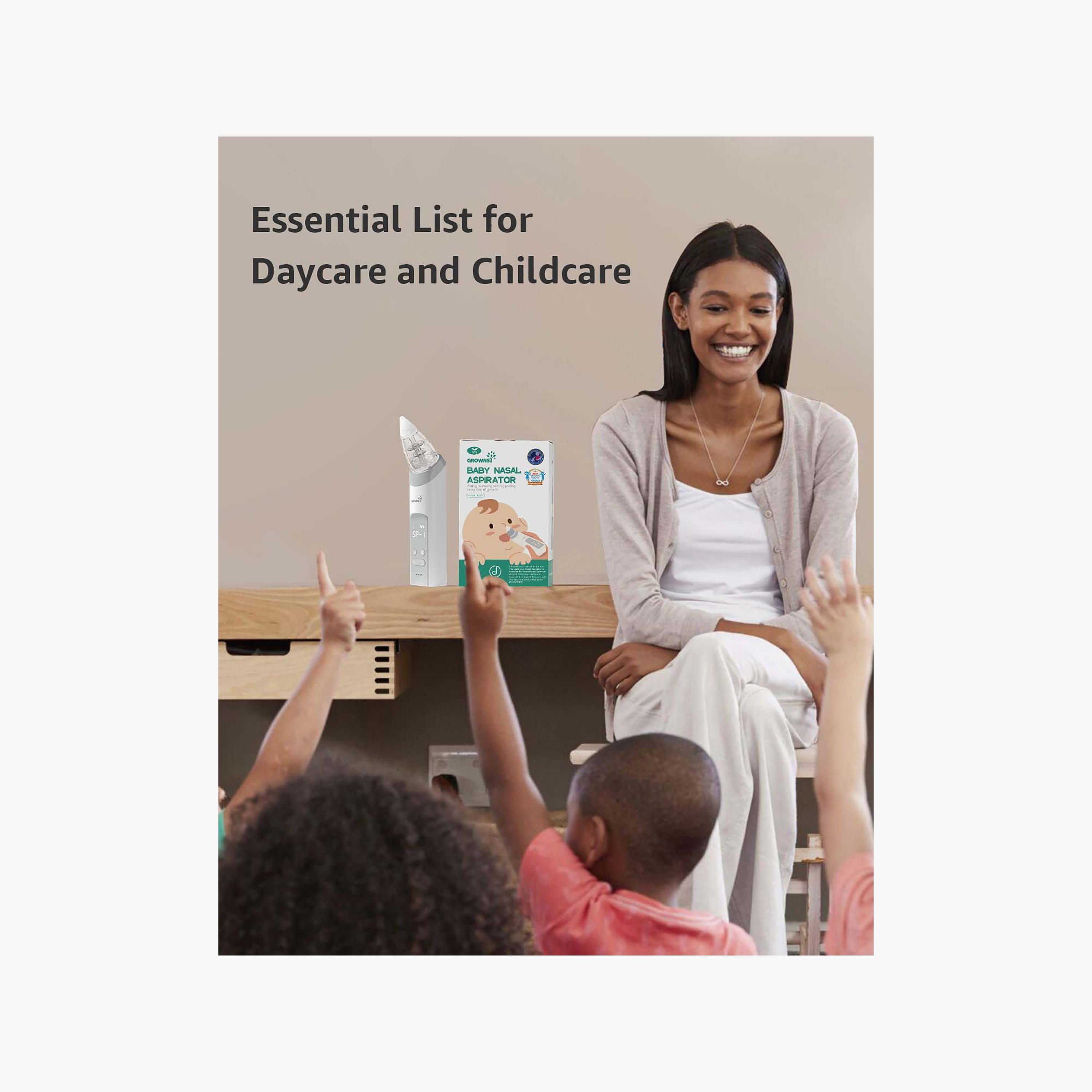 Grownsy Electric Nasal Aspirator with 3 Silicone Tips-baby-healthandsafety-thermometersandaspirators-image-2