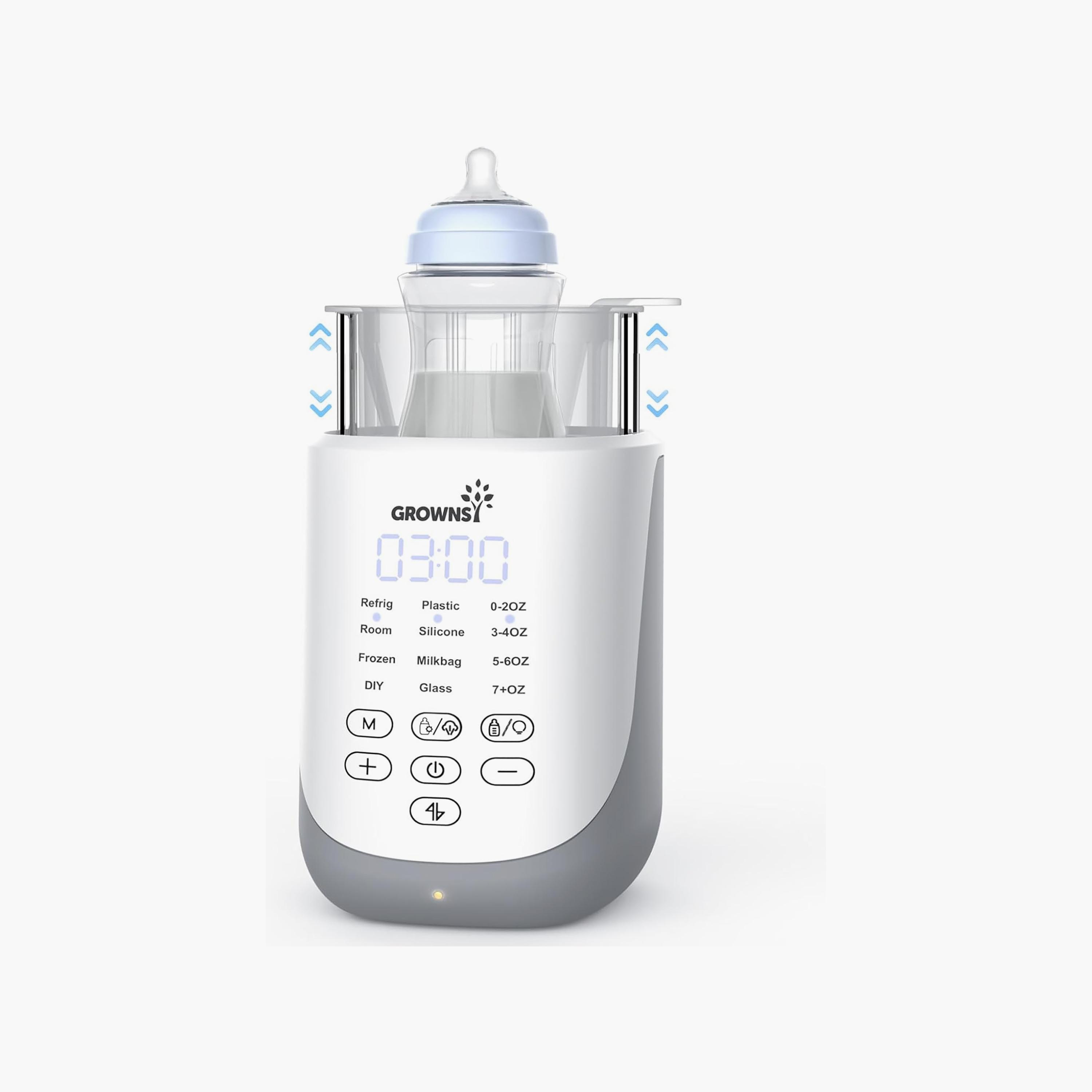 جهاز تدفئة زجاجات سريع مع رفع تلقائي وضوء ليلي من جرونسي-baby-feeding-sterilizersandwarmers-image-1