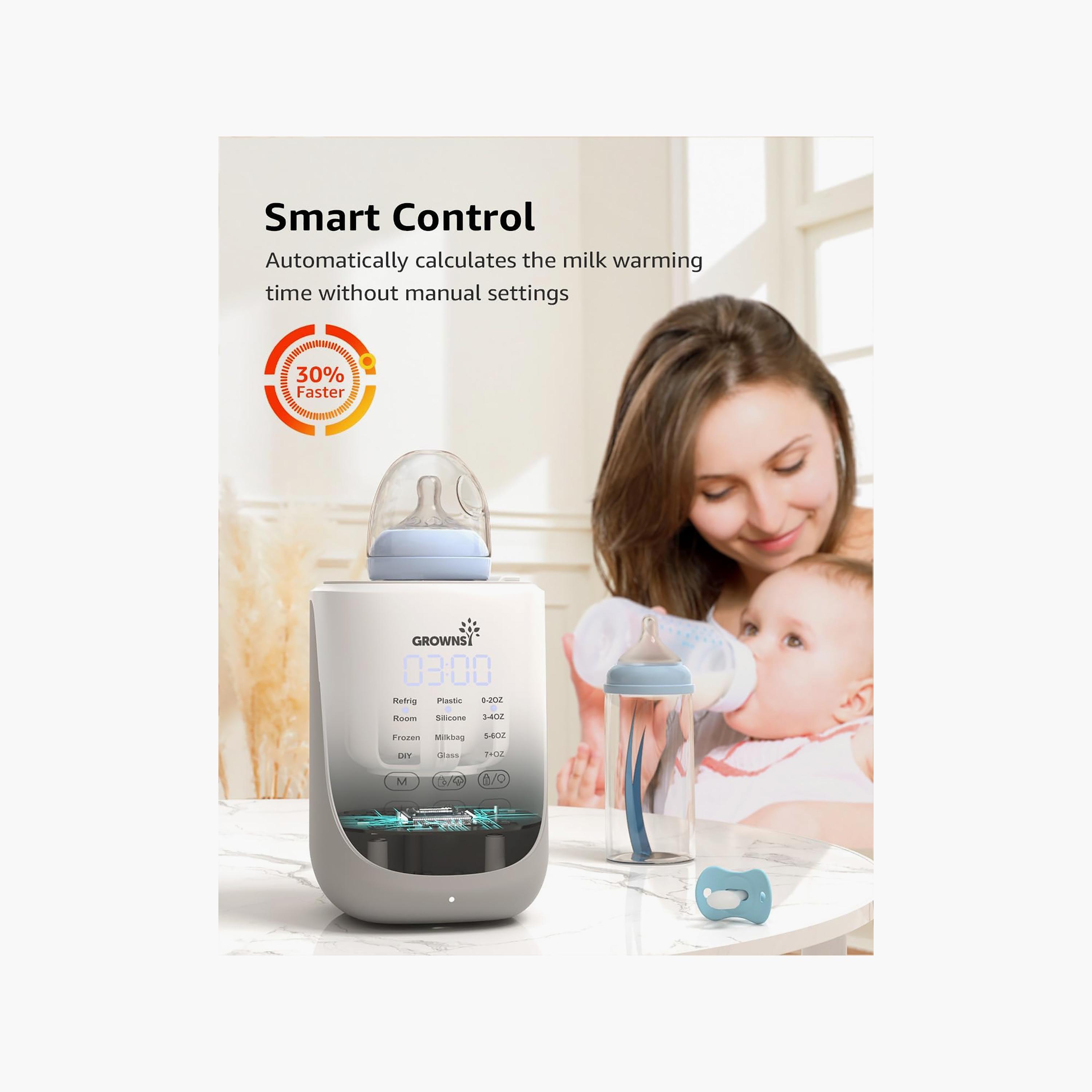 جهاز تدفئة زجاجات سريع مع رفع تلقائي وضوء ليلي من جرونسي-baby-feeding-sterilizersandwarmers-image-5