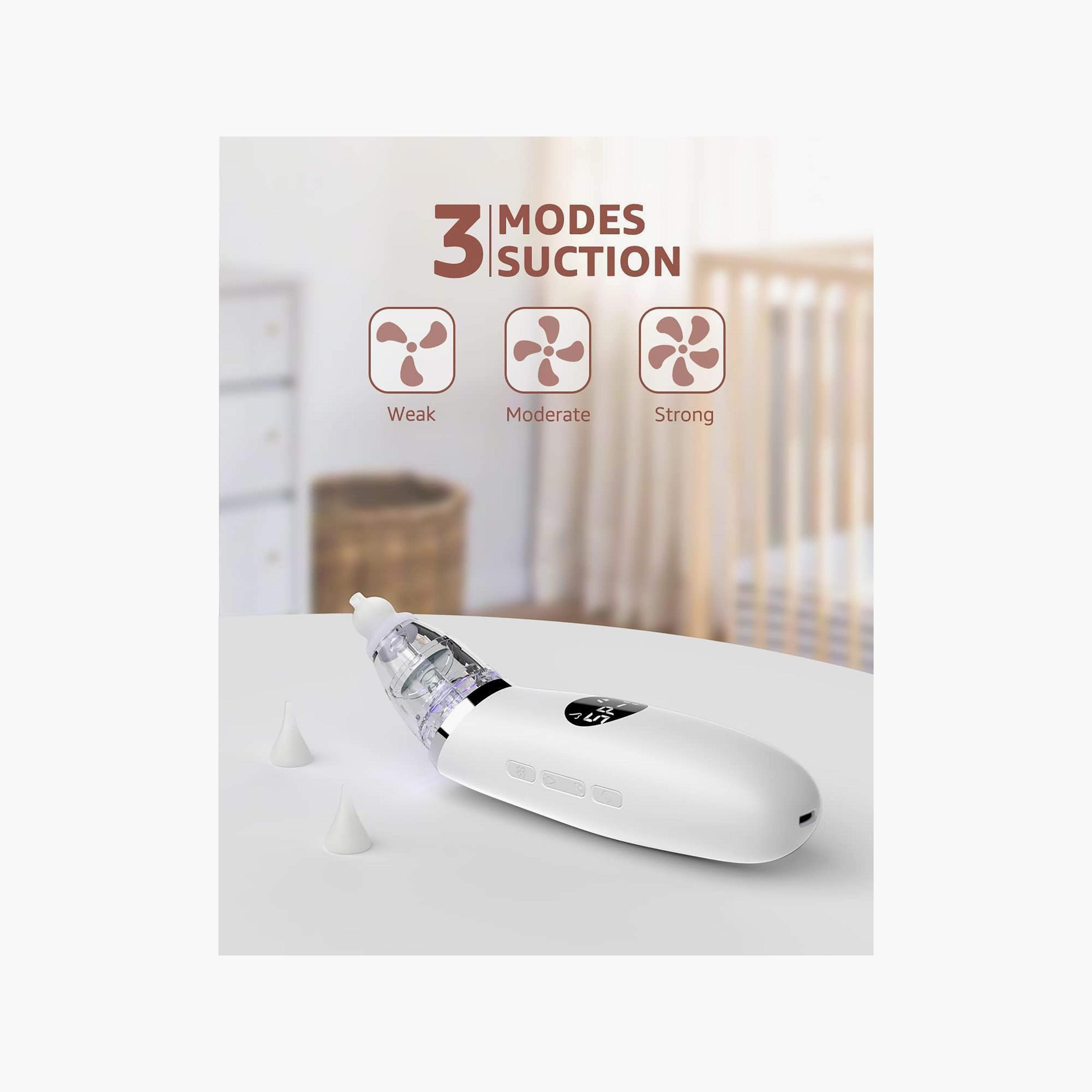 Grownsy Electric Baby Nasal Aspirator with 3 Suction Modes-baby-healthandsafety-thermometersandaspirators-image-3