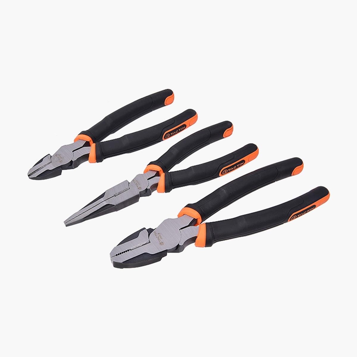 Tactix 3-Piece Heavy Duty Pliers Set