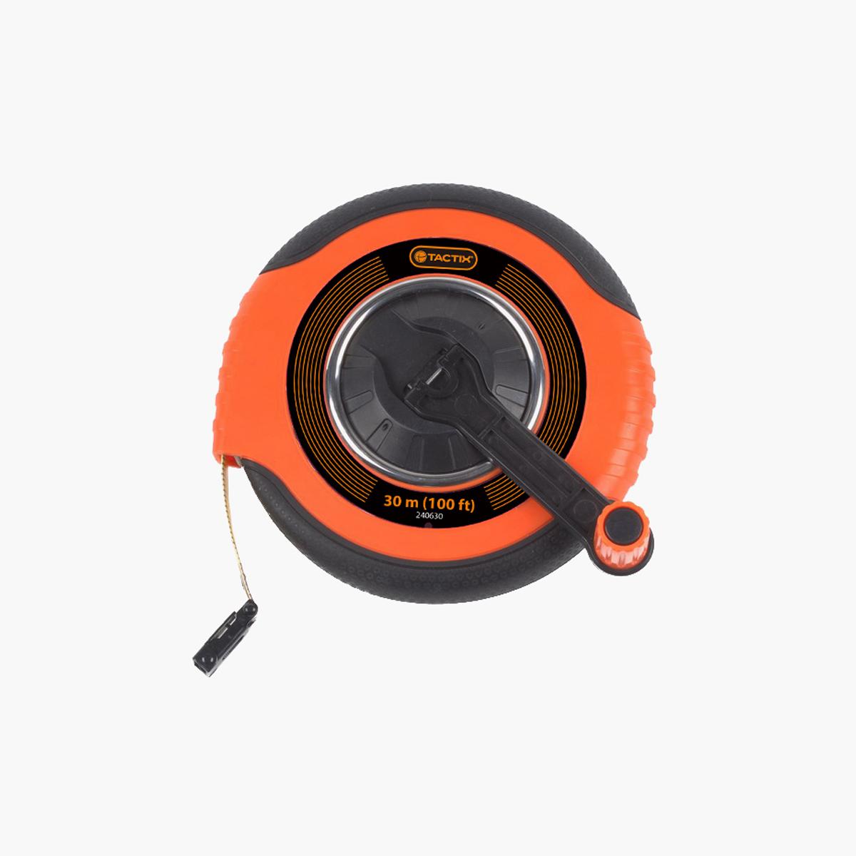 Tactix Fiberglass Measuring Long Tape - 30 m
