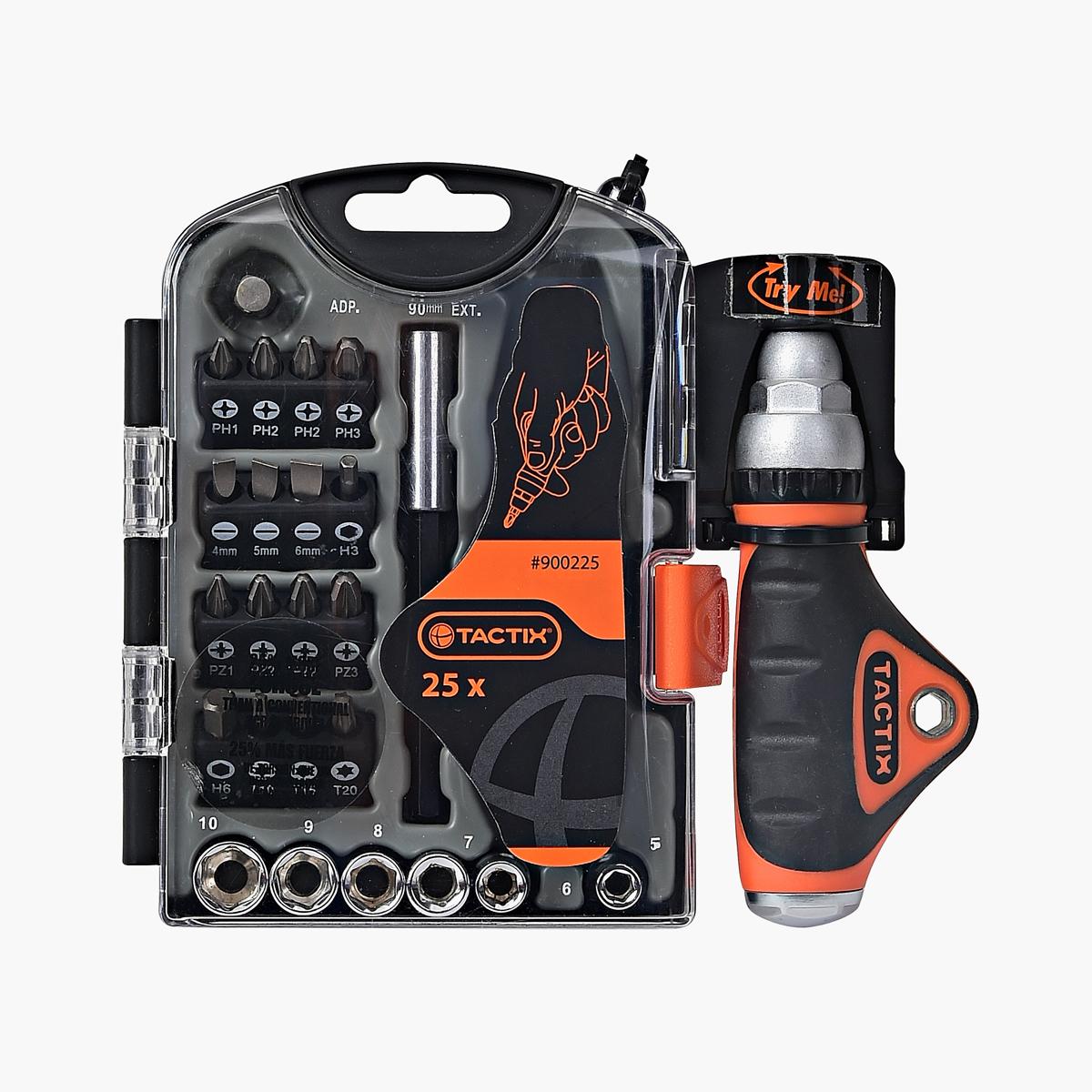 Tactix 25-Piece Stubby Torq Driver Set