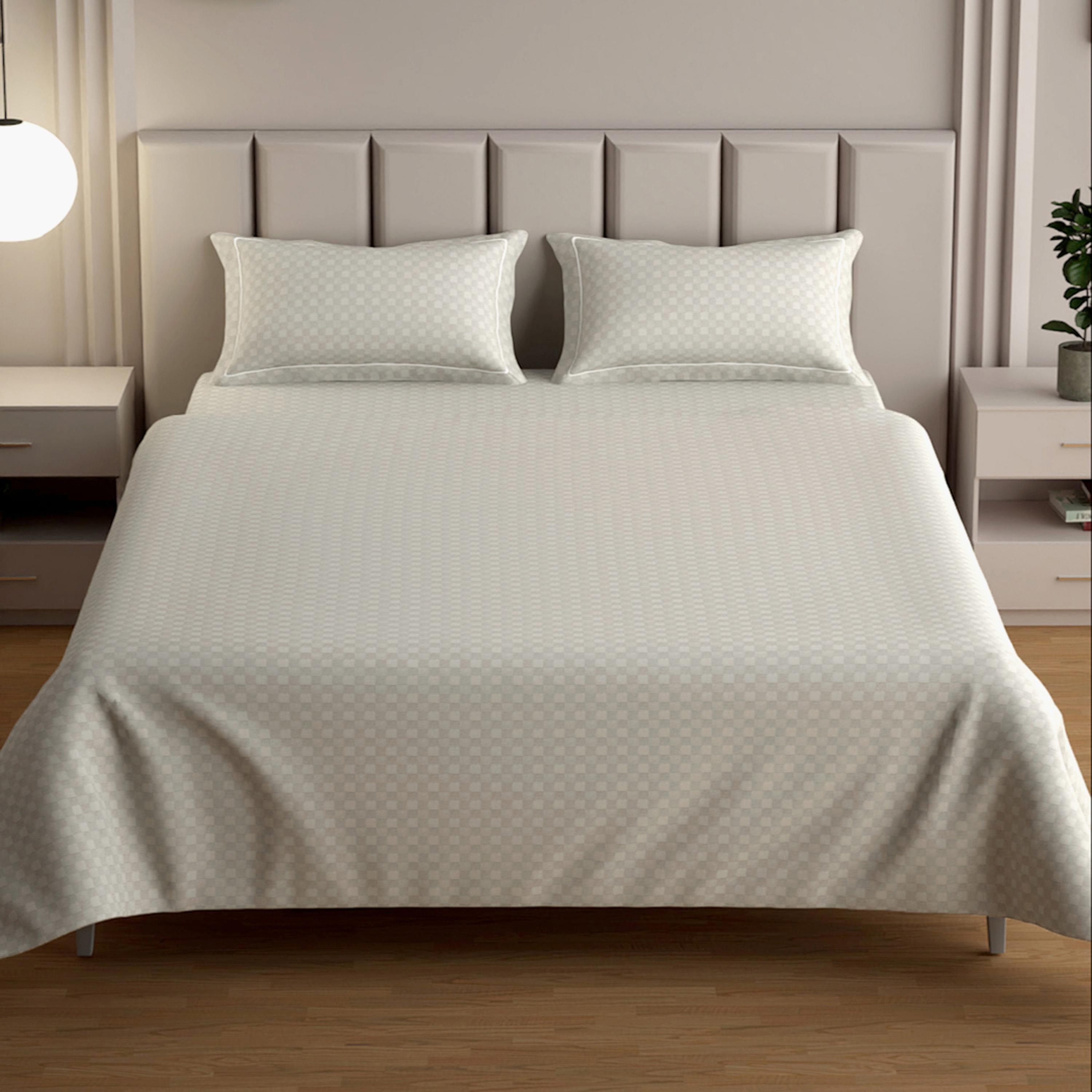 Mulberry Living Cotton 300 Thread Count 3-Piece King Flat Sheet Set - 250x260 cm