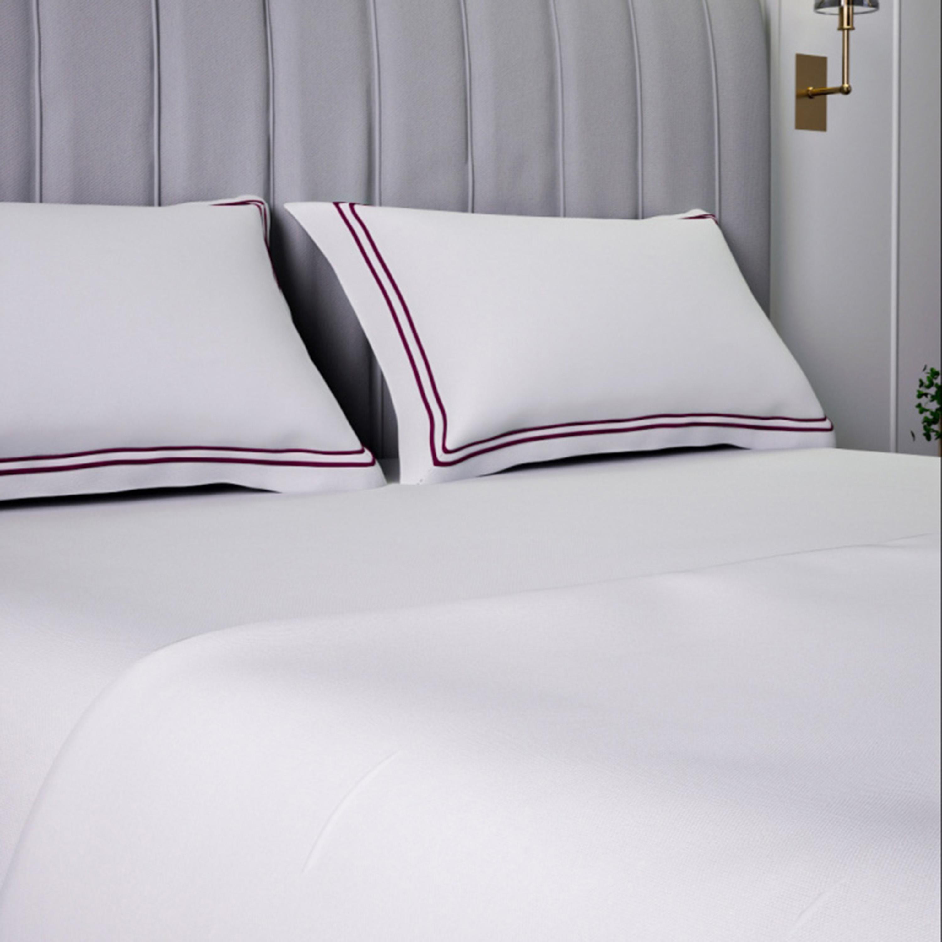 Mulberry Living Sovereign Whites Cotton 400 Thread Count 2-Piece Pillowcase Set - 50x75 cm