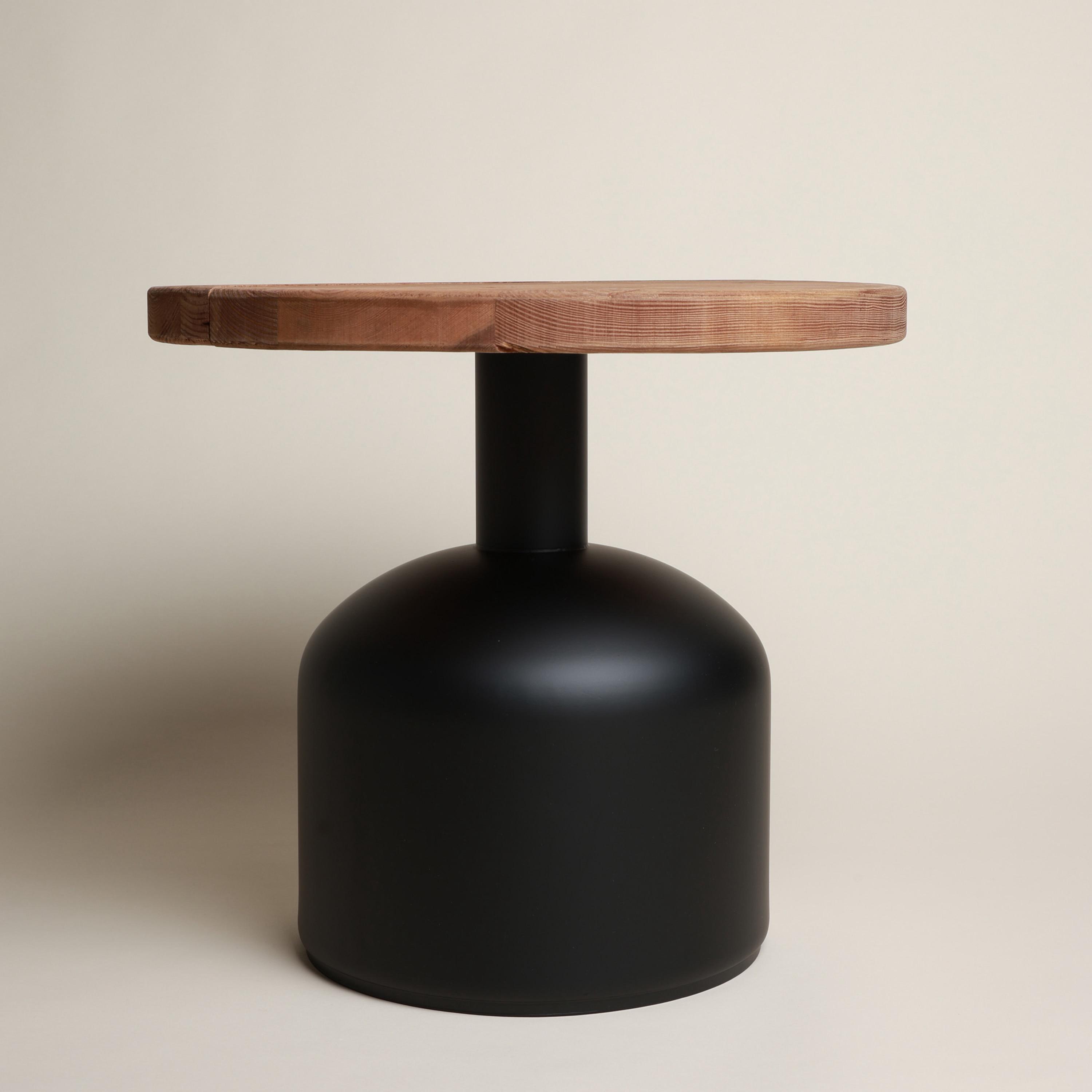 Touche Deco Wooden Top Side Table