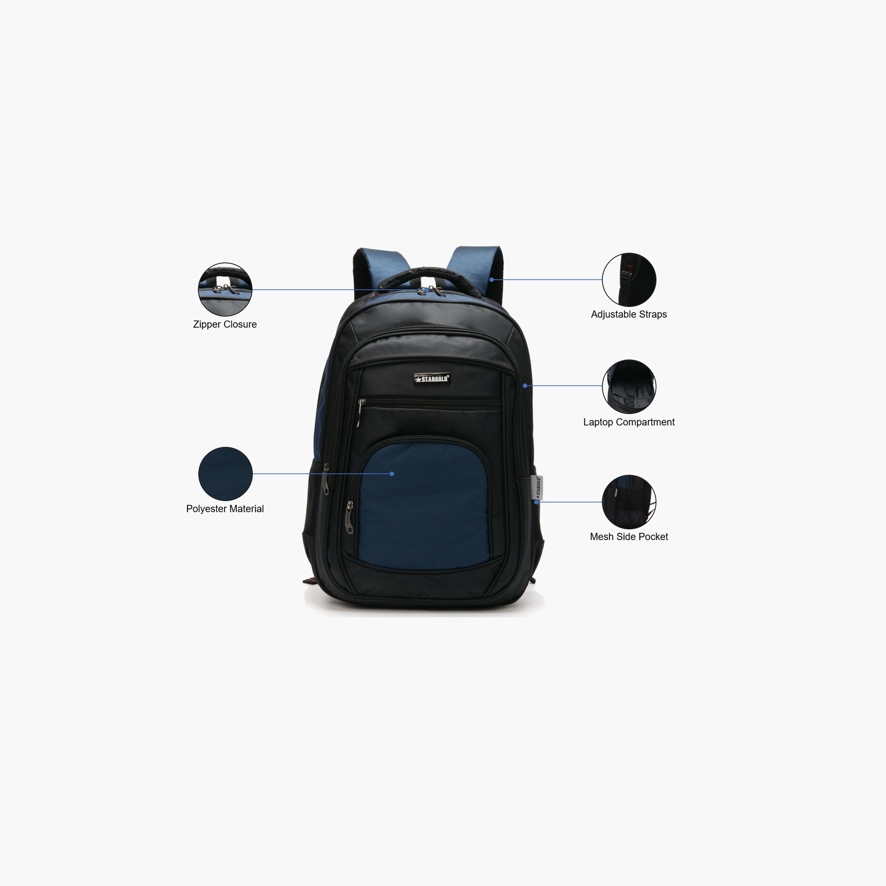 ستار غولد - شنطة ظهر بوليستر 30 لترًا | 19.5 إنش حزام قابل للتعديل | STARGOLD-CM-travel-luggagesandbags-backpacks-image-3