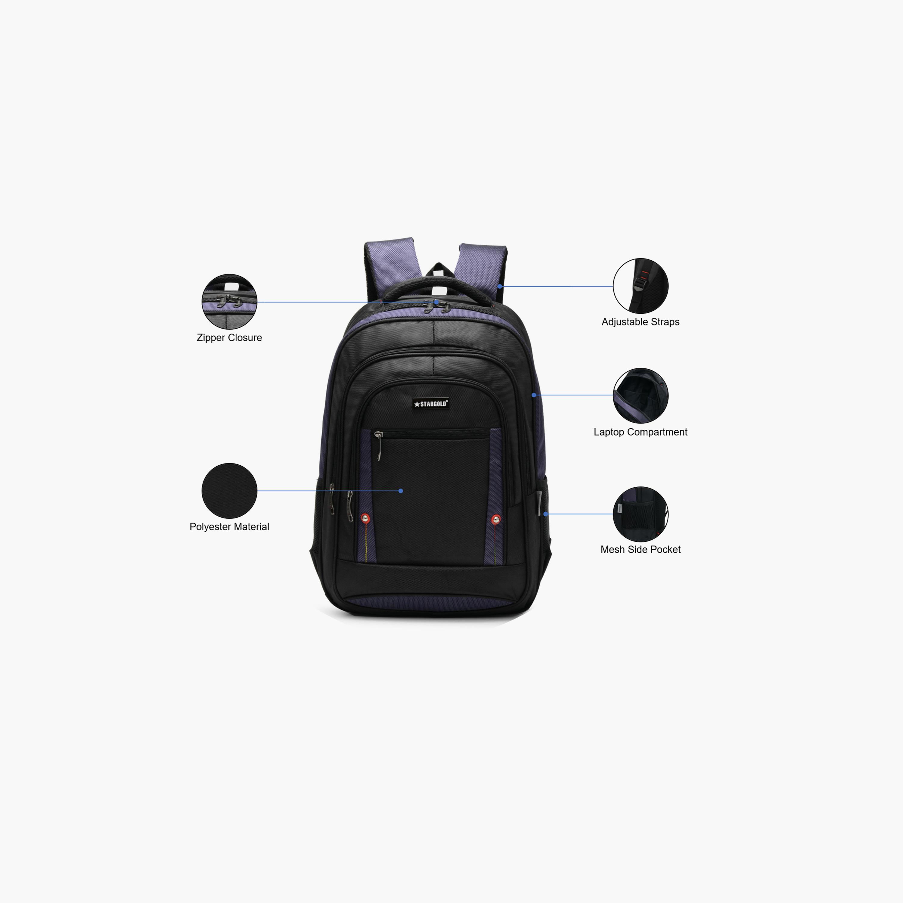 ستار غولد - شنطة ظهر بوليستر 30 لترًا | 19.5 إنش حزام قابل للتعديل | STARGOLD-CP-travel-luggagesandbags-backpacks-image-3