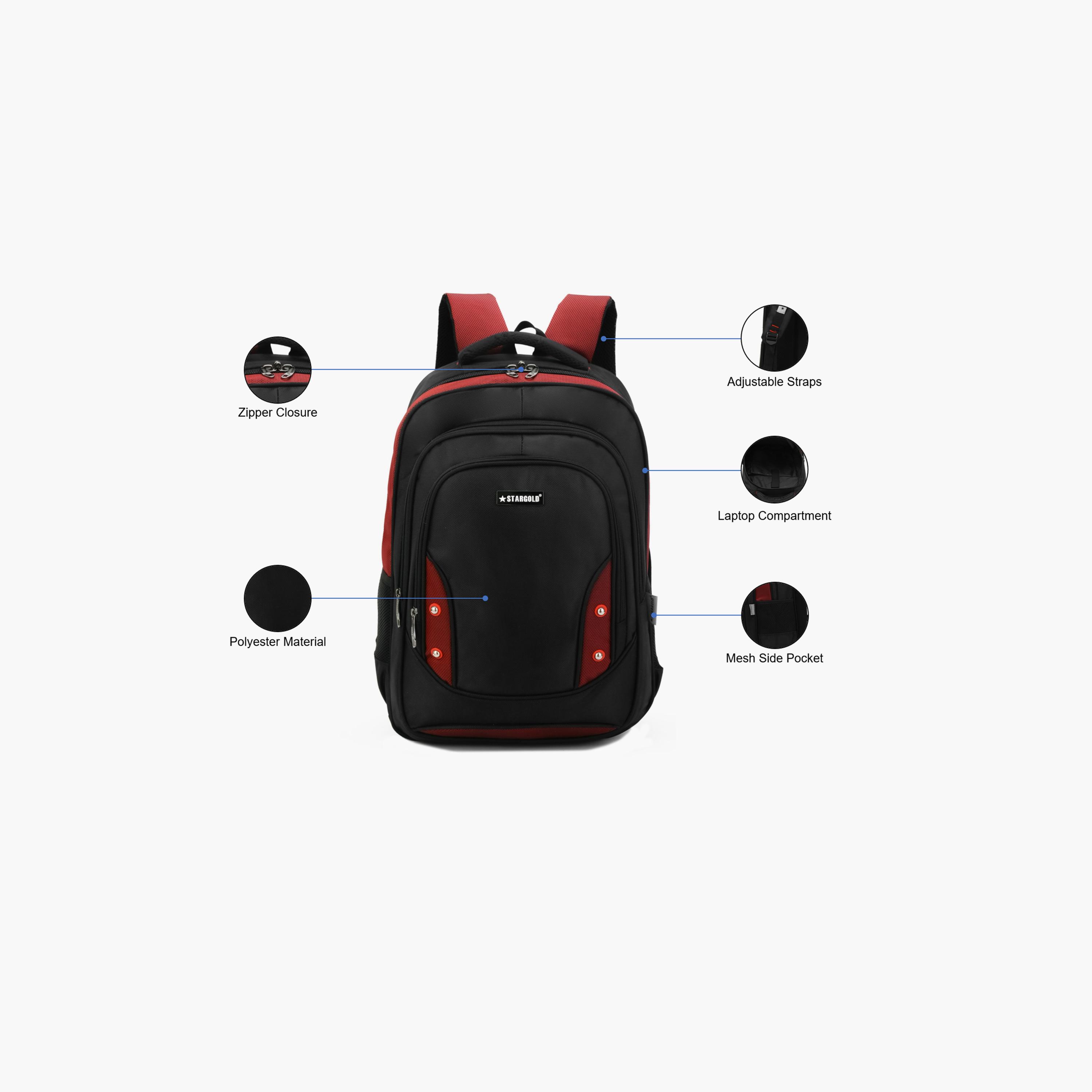 Stargold 30 L | 19.5 Inches Backpack with Adjustable Strap, Polyester | STARGOLD-CT-travel-luggagesandbags-backpacks-image-3