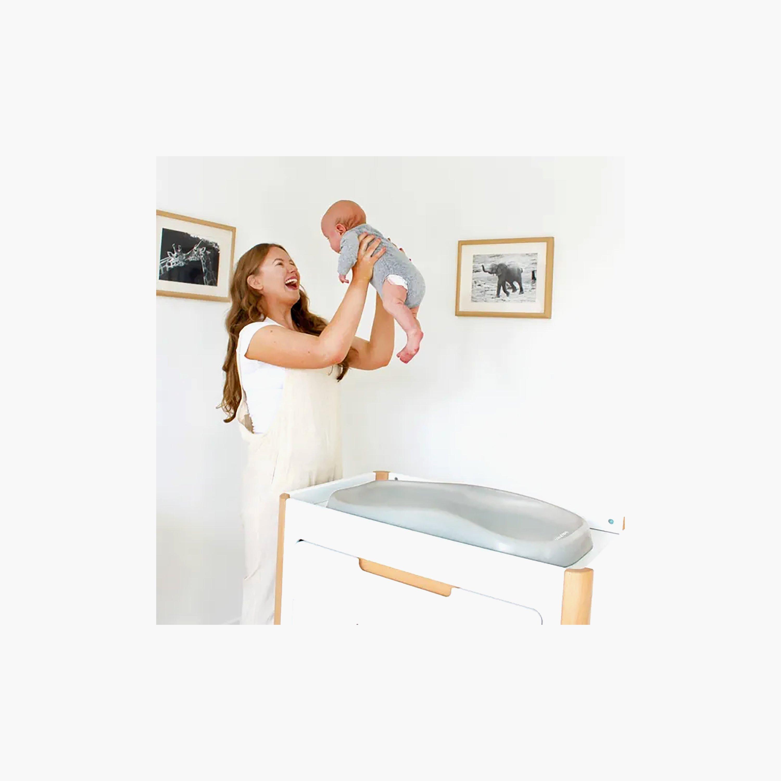 Babyhood Amani Bebe Jersey Cotton Standard Fitted Sheet - White-baby-bathandcare-changingtables-image-4