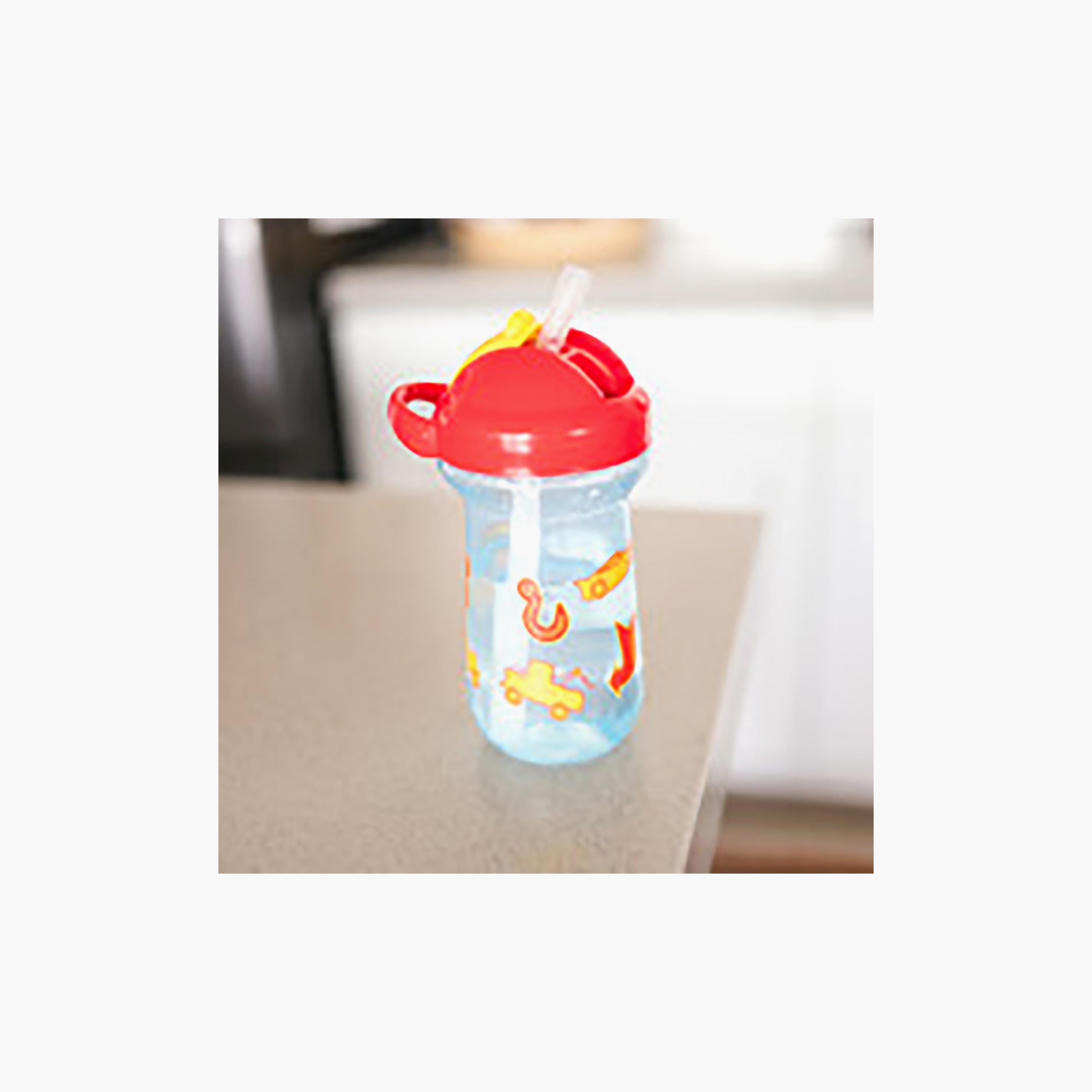 The First Years Flip Top Straw Cup - Cars-baby-feeding-mealtimeessentials-image-2