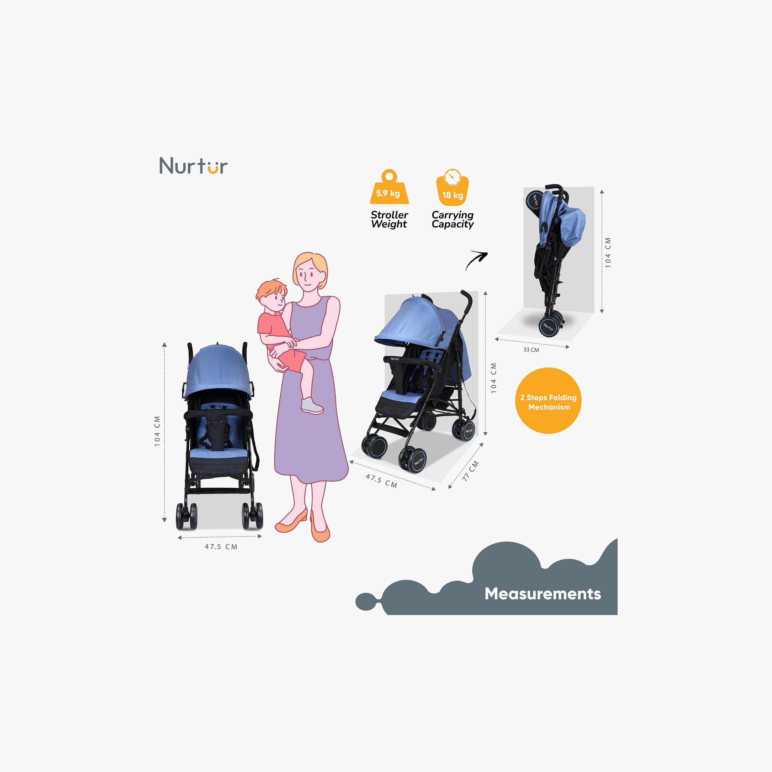 Nurtur Archer Lightweight Travel Stroller-baby-gear-strollersandprams-strollers-image-3