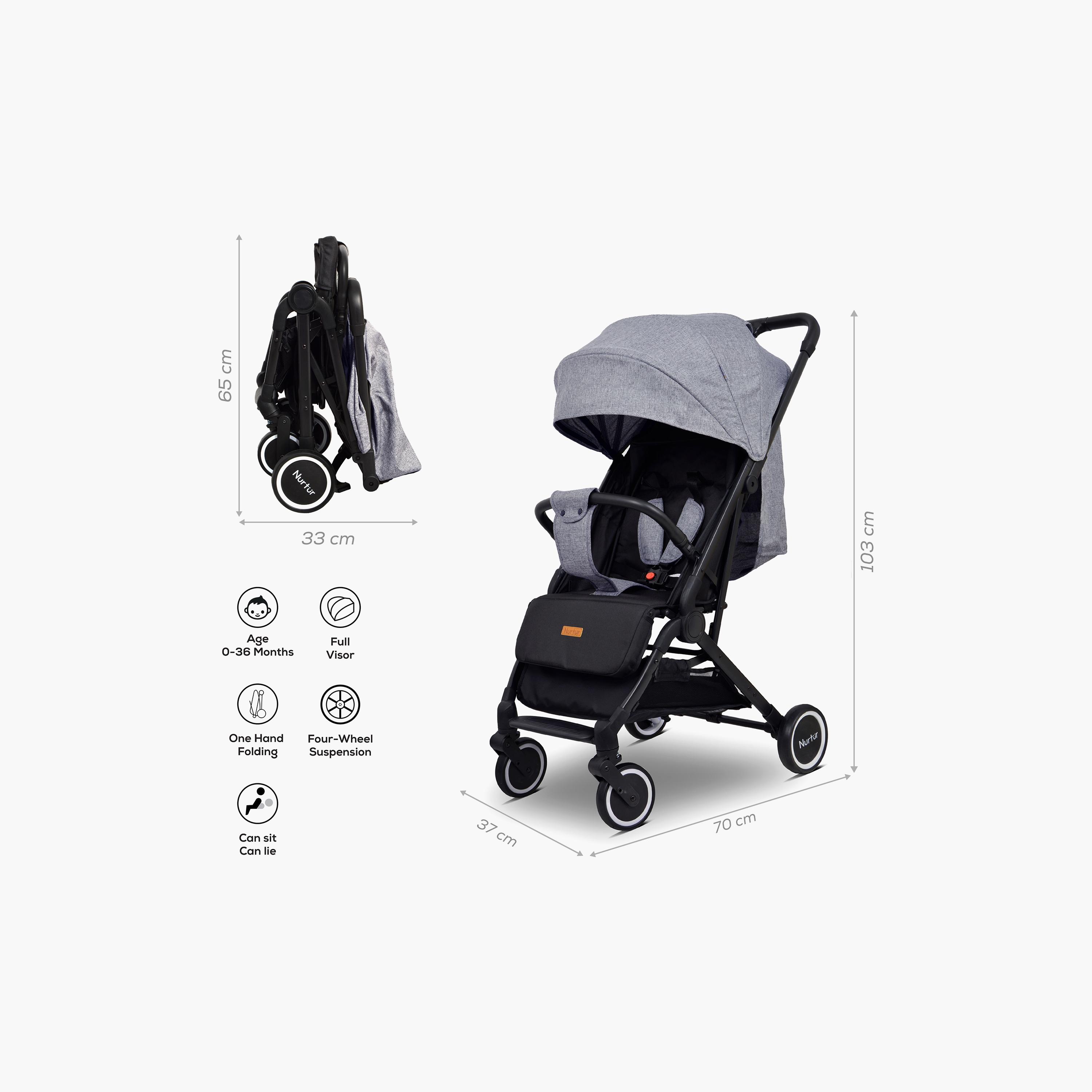 Nurtur Bravo Travel Stroller with Storage Basket-baby-gear-strollersandprams-strollers-image-5