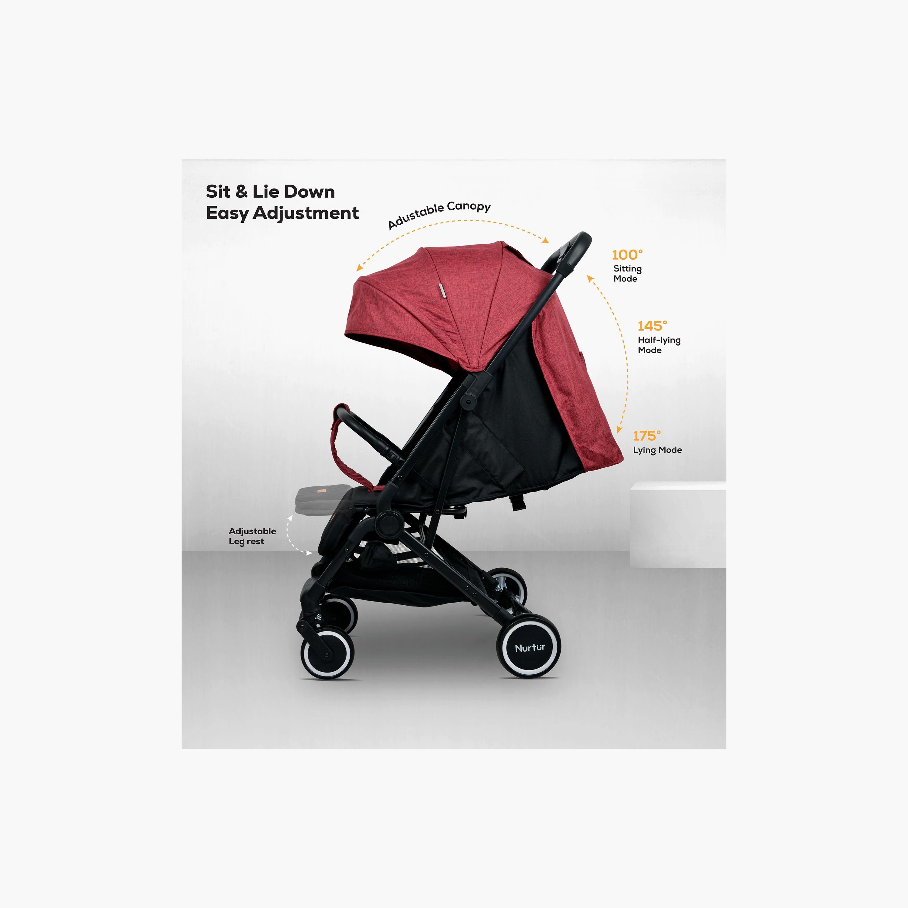 Nurtur Bravo Travel Stroller with Storage Basket-baby-gear-strollersandprams-strollers-image-2