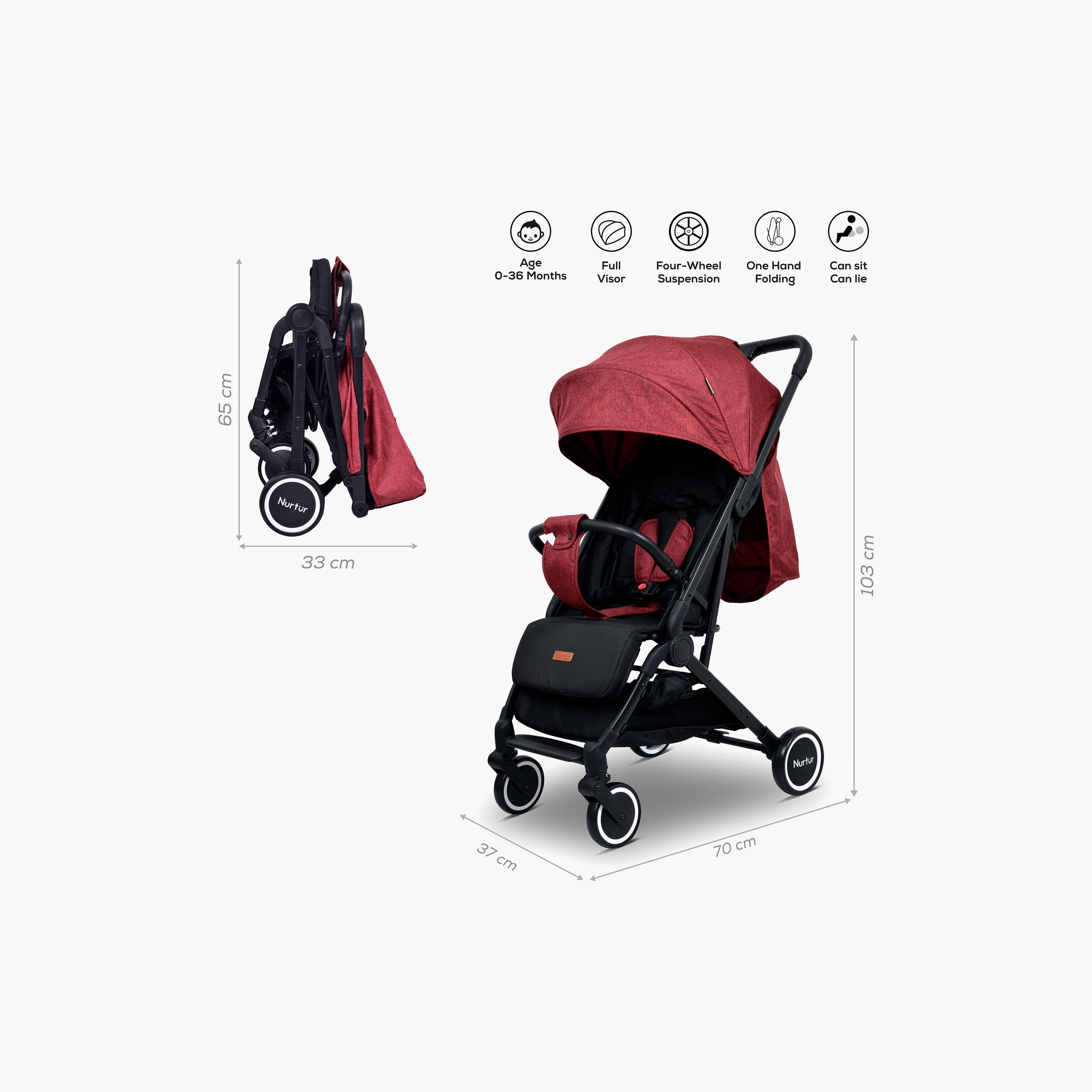 Nurtur Bravo Travel Stroller with Storage Basket-baby-gear-strollersandprams-strollers-image-5