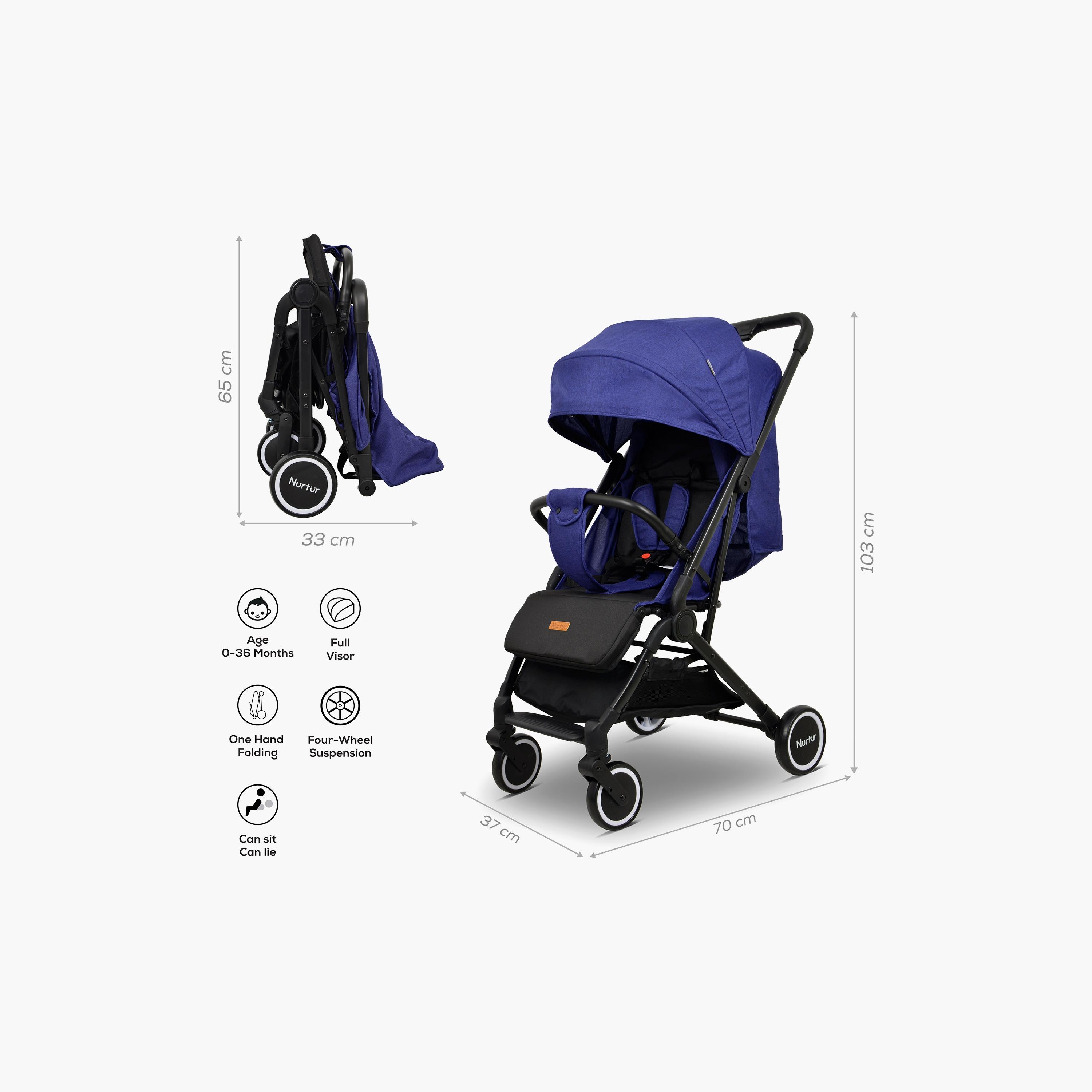 Nurtur Bravo Travel Stroller with Storage Basket-baby-gear-strollersandprams-strollers-image-5