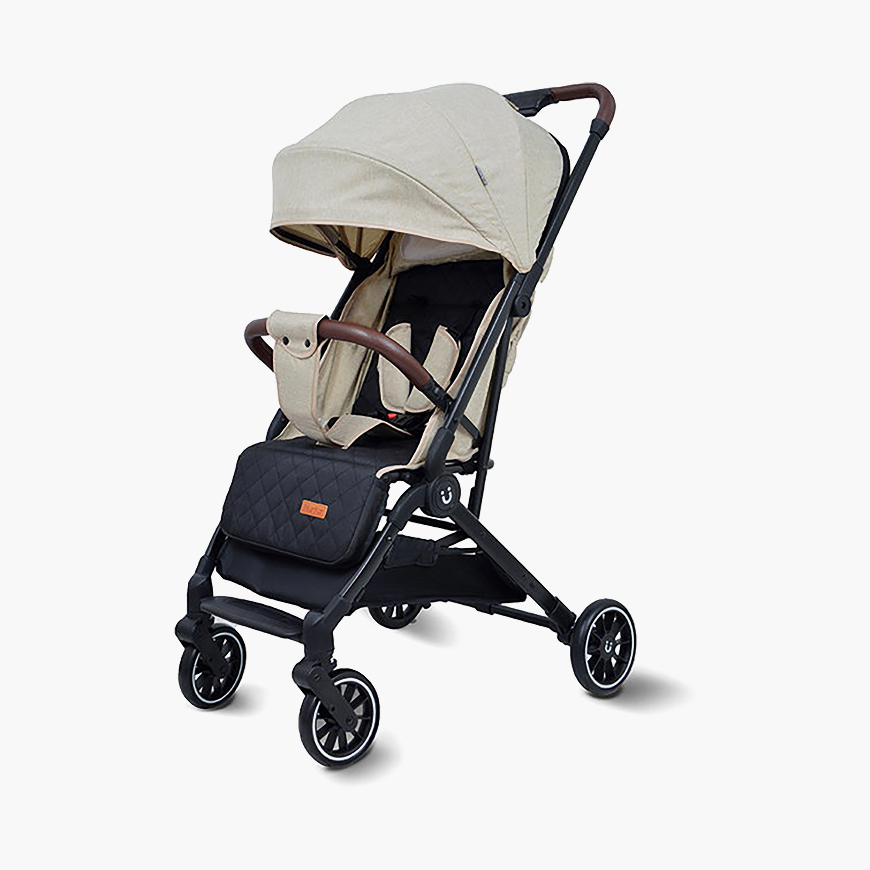 Nurtur Bravo Plus Stroller with EVA Wheels - Black-baby-gear-strollersandprams-strollers-image-1