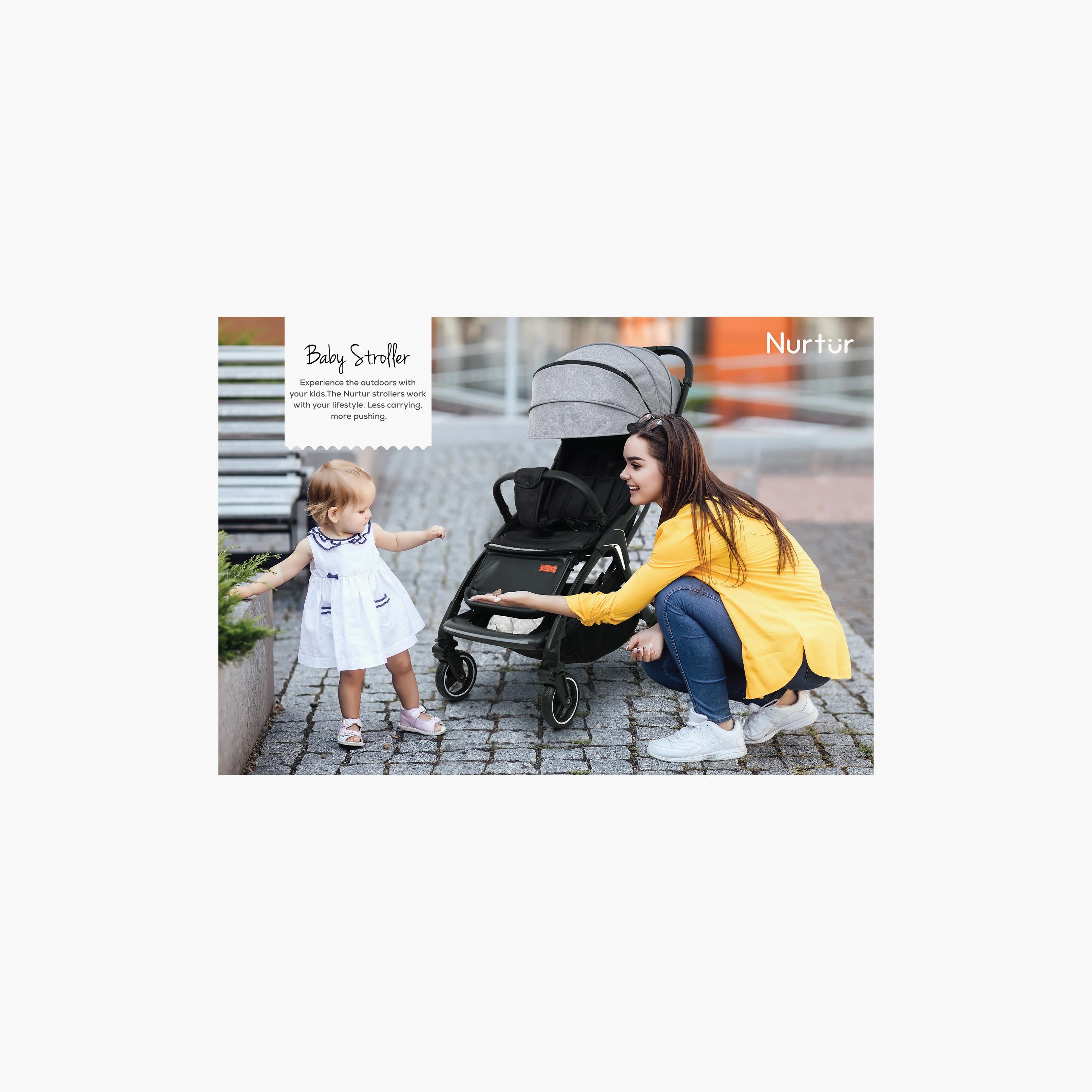 Nurtur Aspen Baby Stroller with Storage Basket - 0 - 36 M-baby-gear-strollersandprams-strollers-image-2
