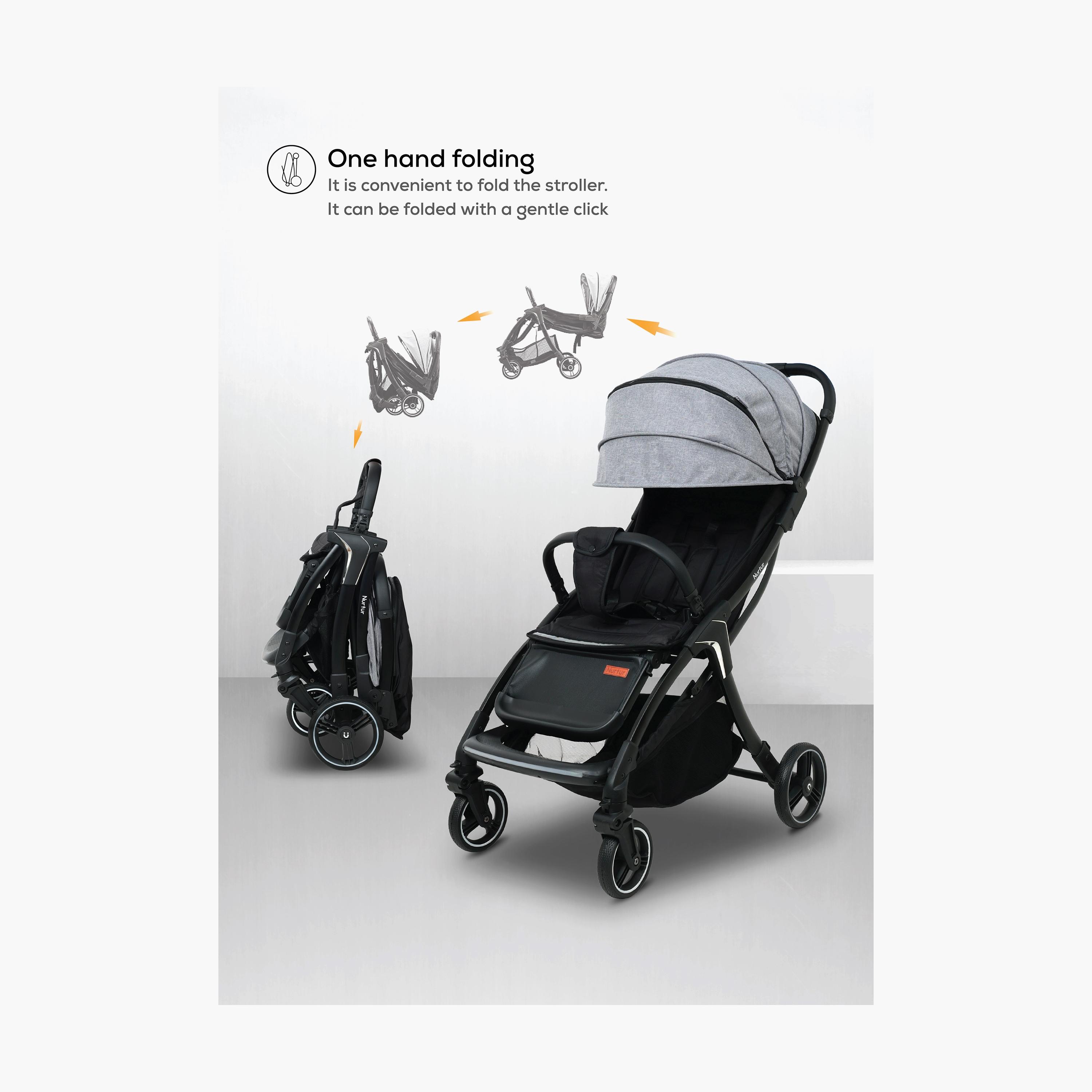 Nurtur Aspen Baby Stroller with Storage Basket - 0 - 36 M-baby-gear-strollersandprams-strollers-image-3