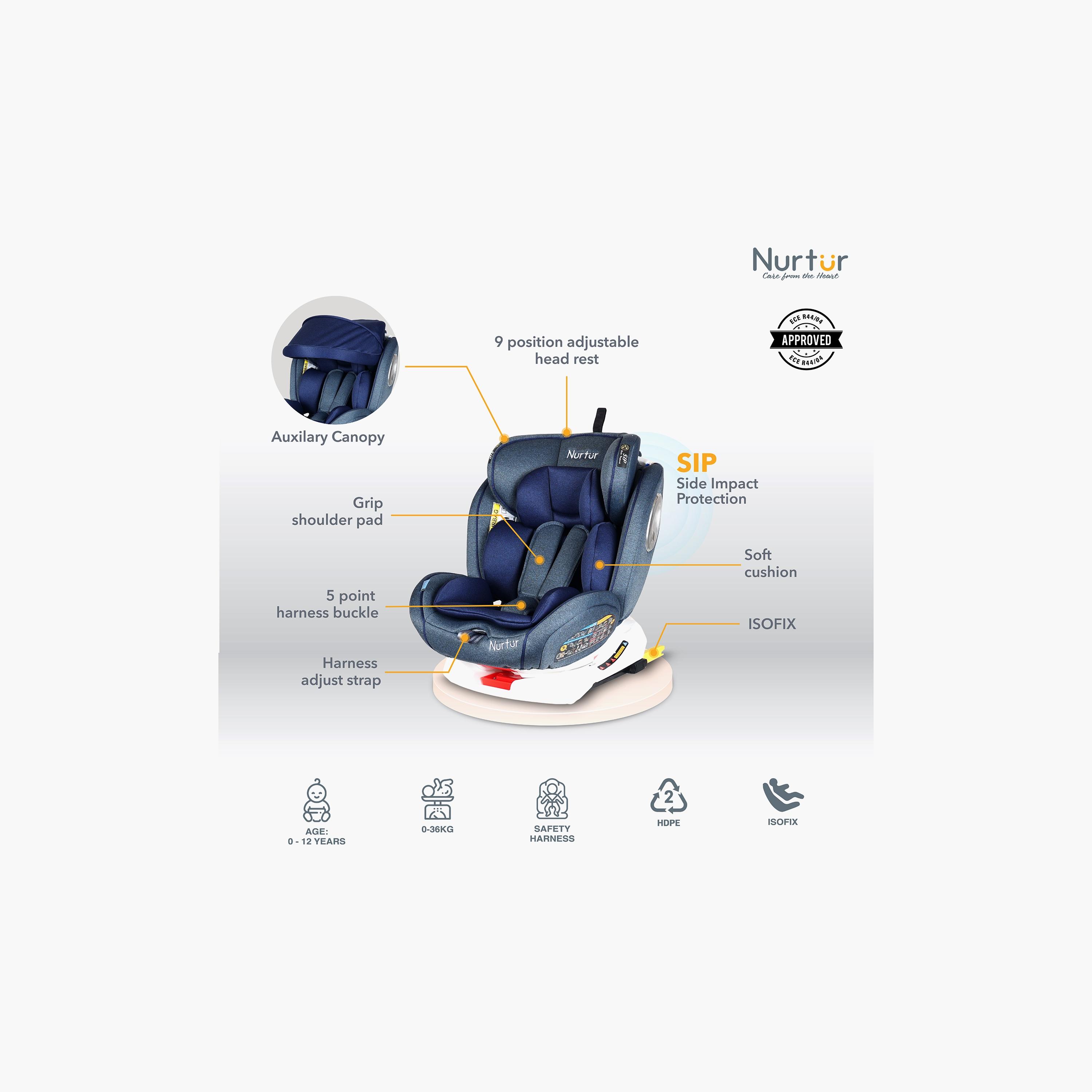 Nurtur Ultra 4-in-1 Car Seat - Up to 36kg-baby-gear-carseats-image-3