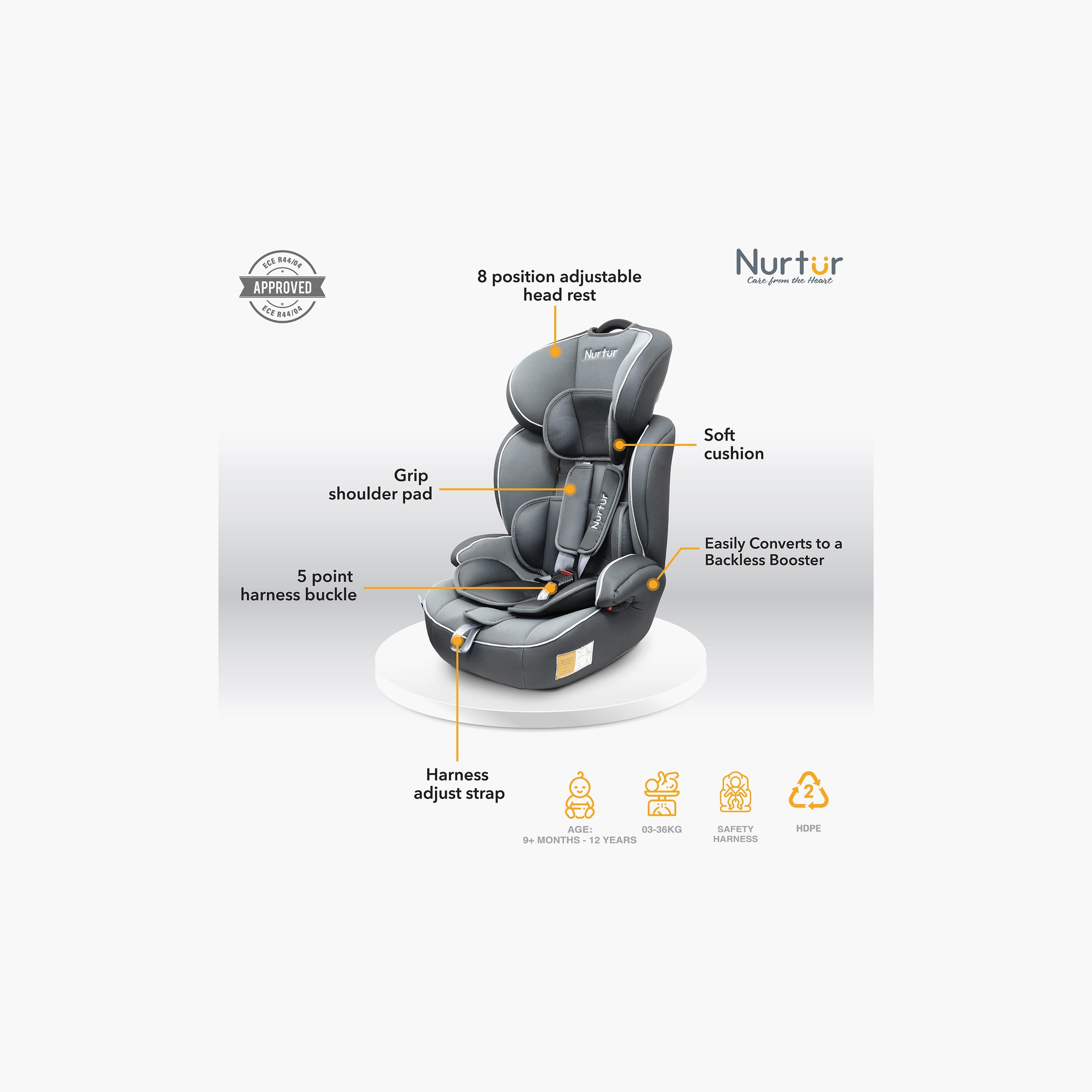 Nurtur All-in-one Ragnar Convertible Car Seat - Up to 36kg-baby-gear-carseats-image-2