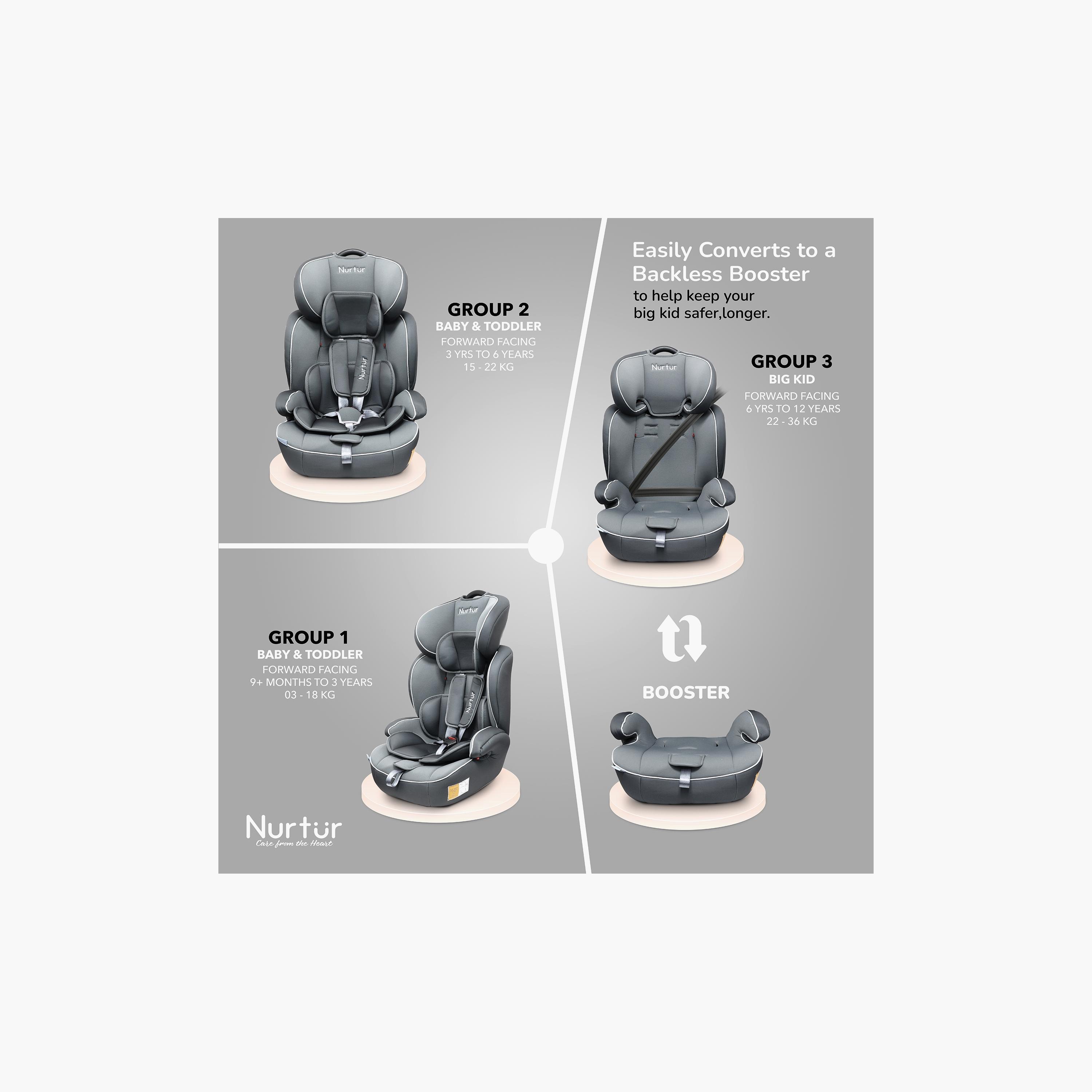 Nurtur All-in-one Ragnar Convertible Car Seat - Up to 36kg-baby-gear-carseats-image-3