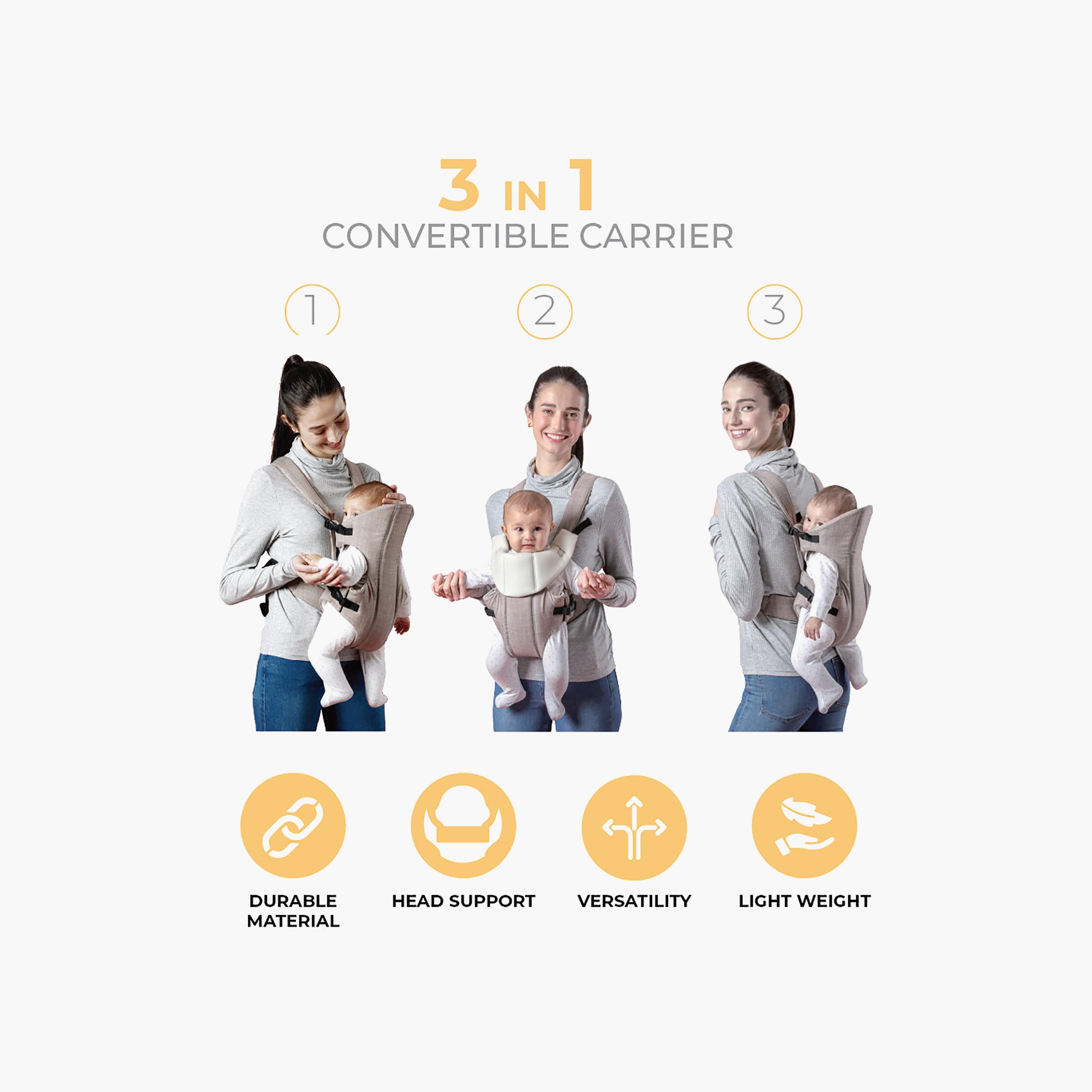 حامل أطفال رضيع فاخر دوف مع مريلة مدمجة من نورتور-baby-gear-babycarriers-image-2