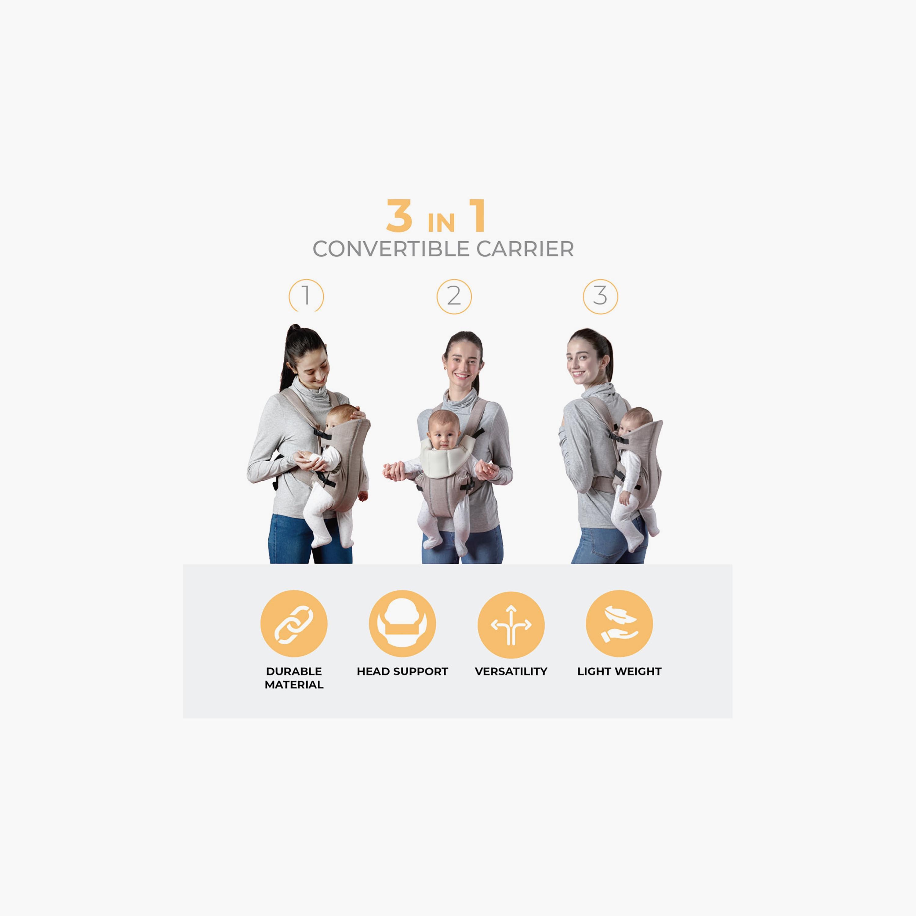 Nurtur Dove Deluxe Infant Baby Carrier with Built-In Bib-baby-gear-babycarriers-image-2