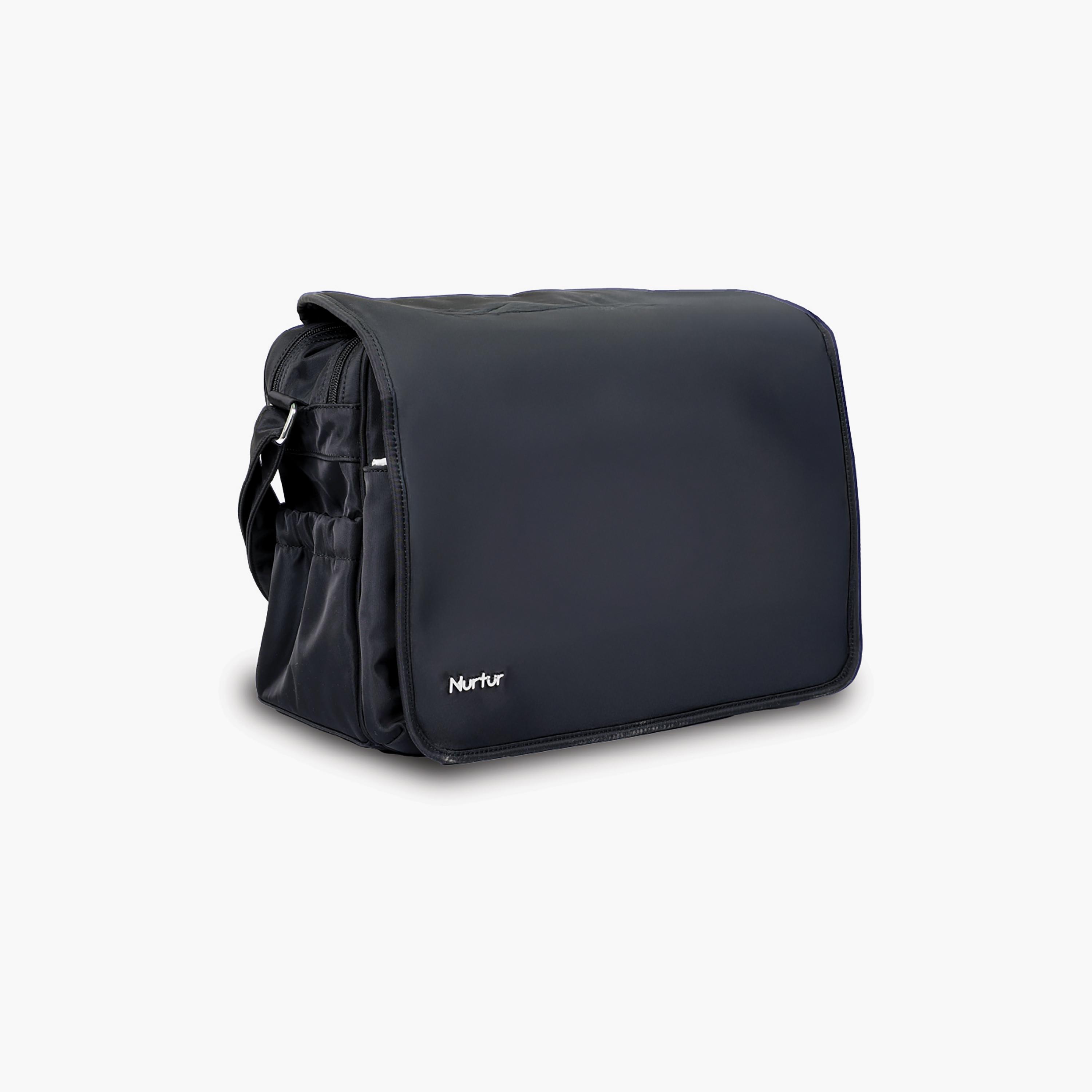 Nurtur Metro Messenger Diaper Bag with Insulator Bottle-baby-gear-diaperbags-image-1