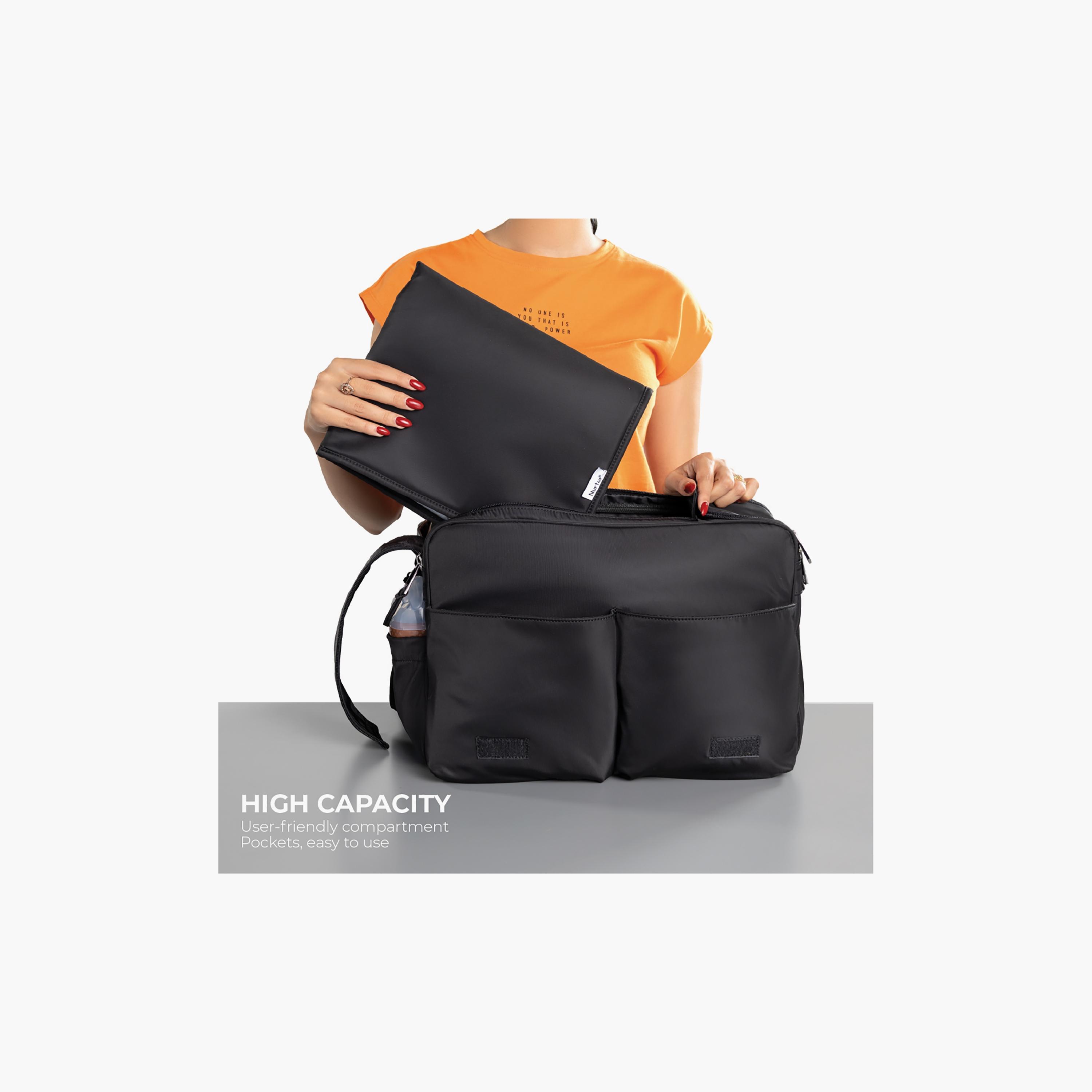 Nurtur Metro Messenger Diaper Bag with Insulator Bottle-baby-gear-diaperbags-image-5