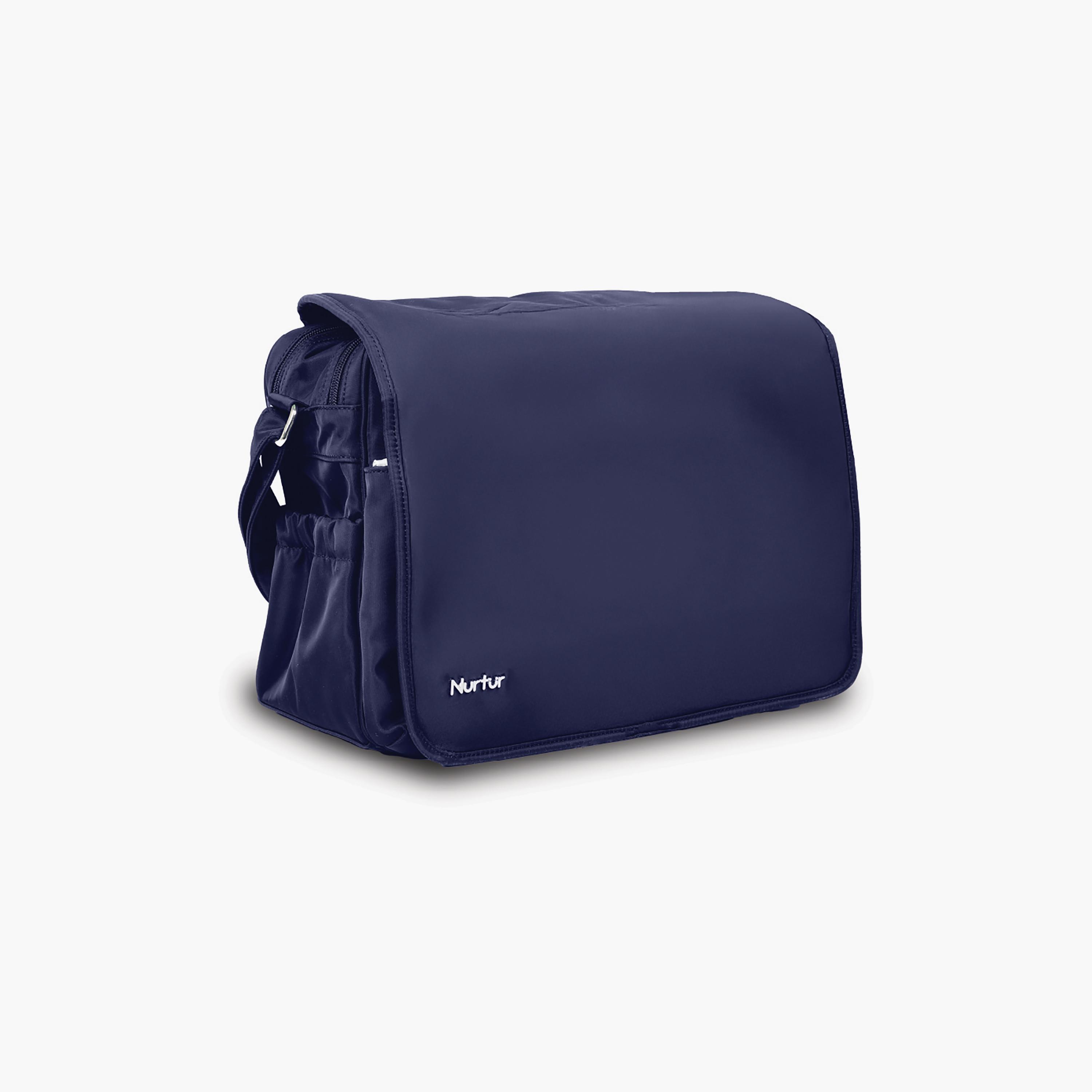 Nurtur Metro Messenger Diaper Bag with Insulator Bottle-baby-gear-diaperbags-image-1