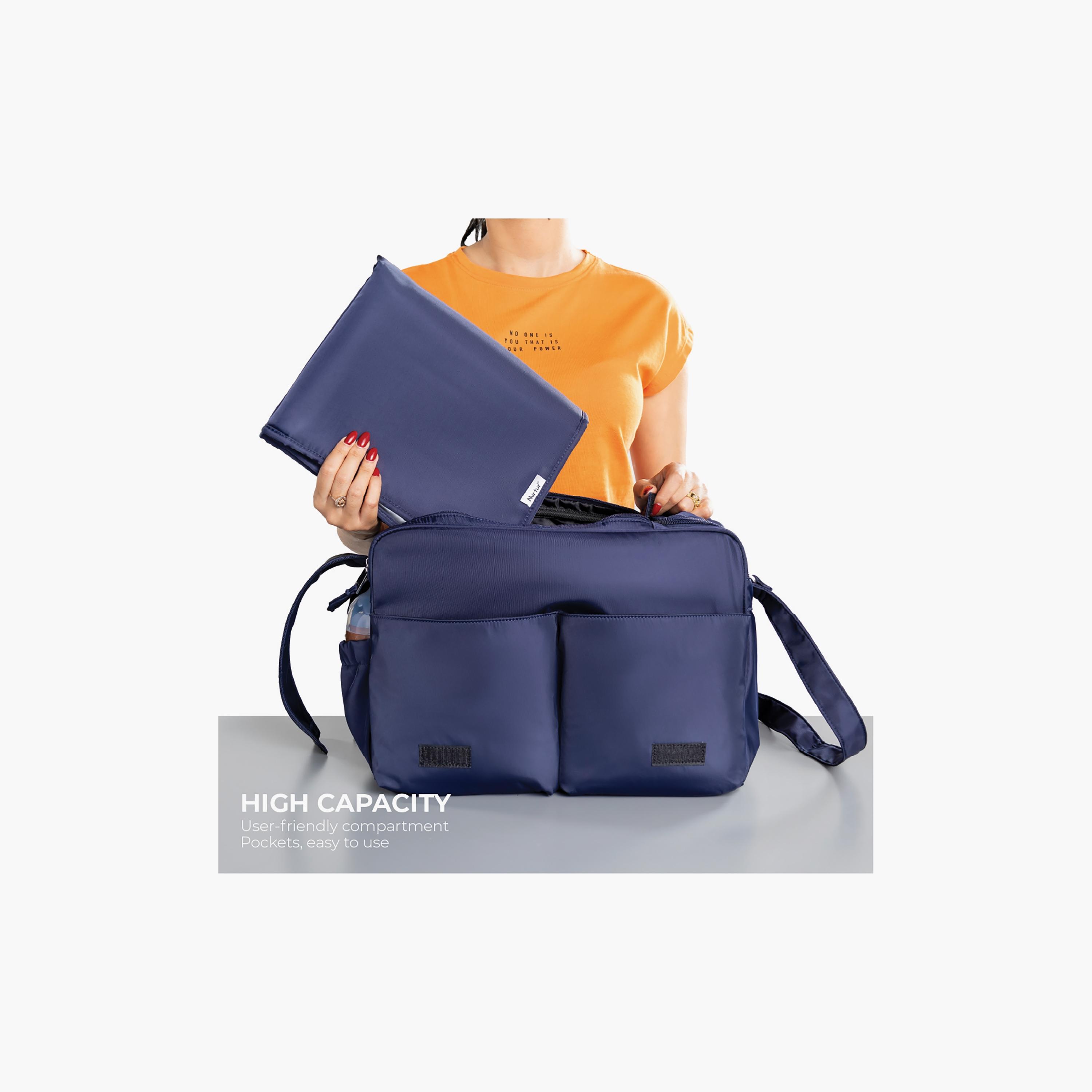 Nurtur Metro Messenger Diaper Bag with Insulator Bottle-baby-gear-diaperbags-image-5