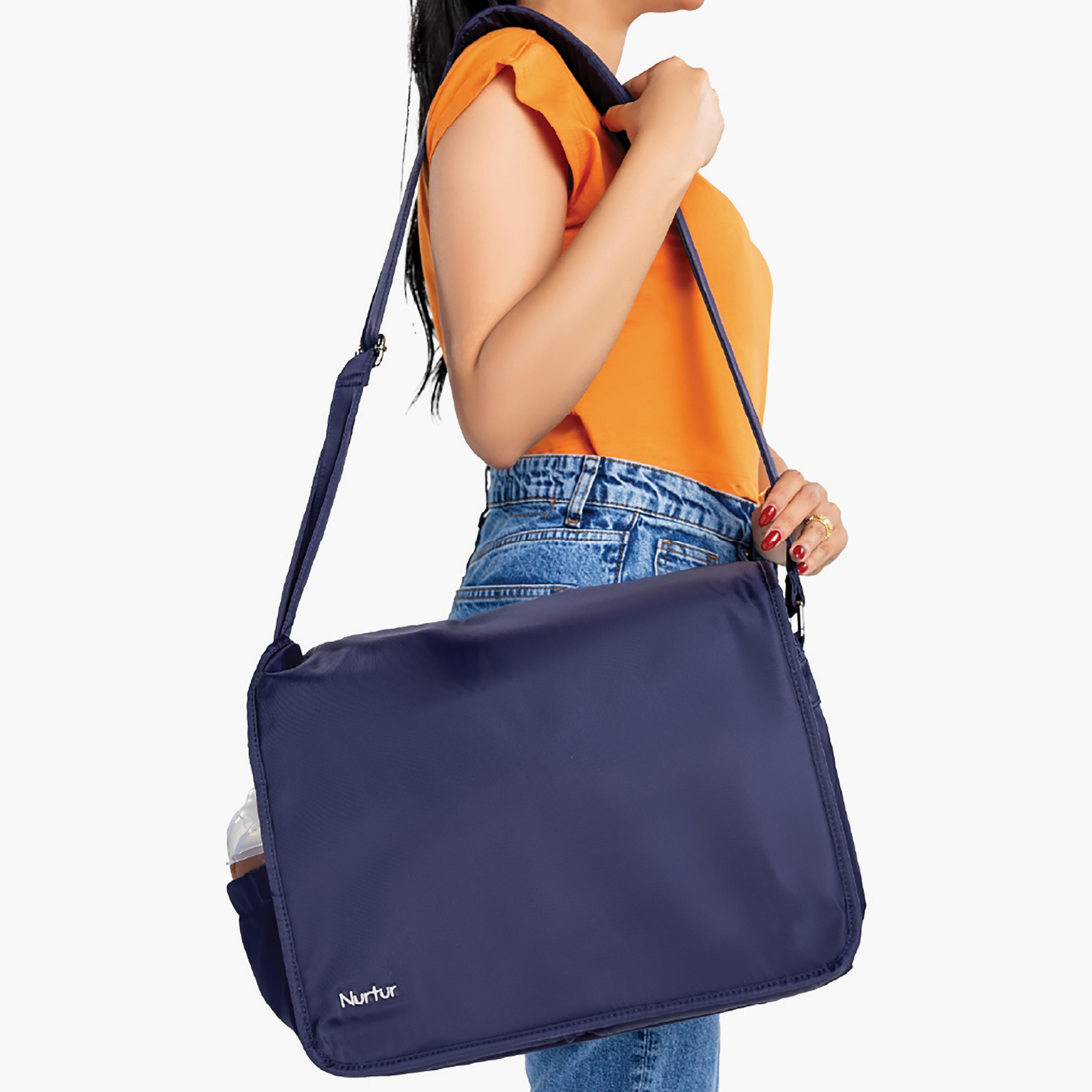 Nurtur Metro Messenger Diaper Bag with Insulator Bottle-baby-gear-diaperbags-image-7