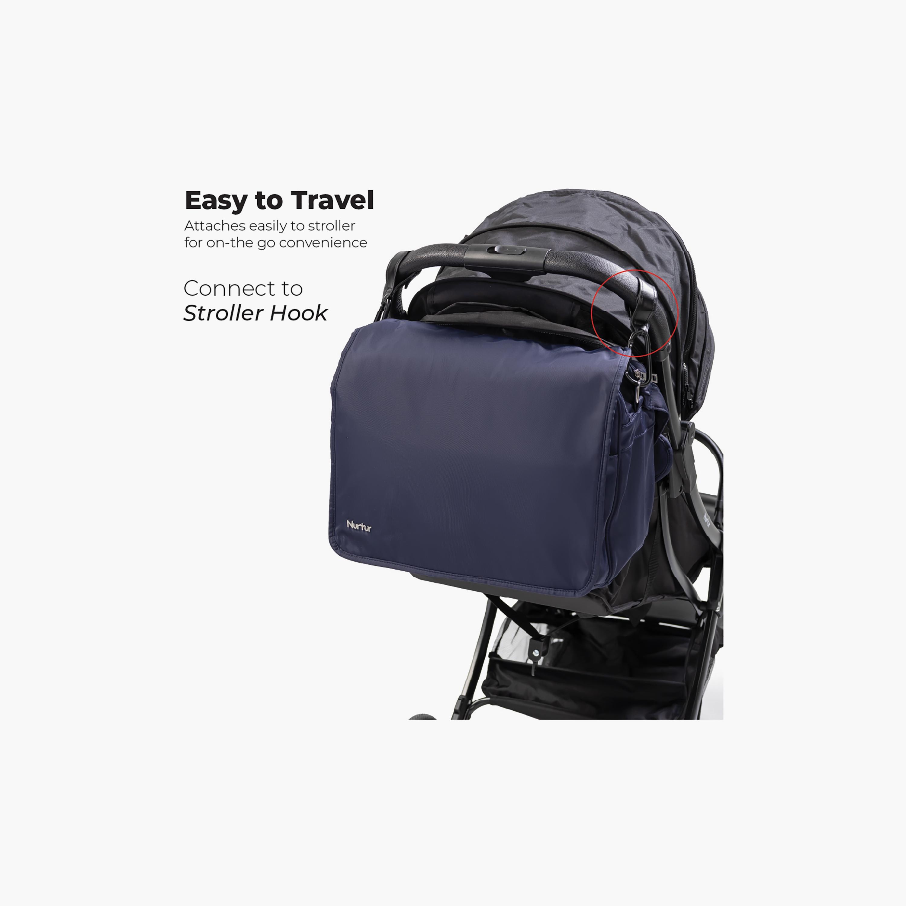 Nurtur Metro Messenger Diaper Bag with Insulator Bottle-baby-gear-diaperbags-image-8