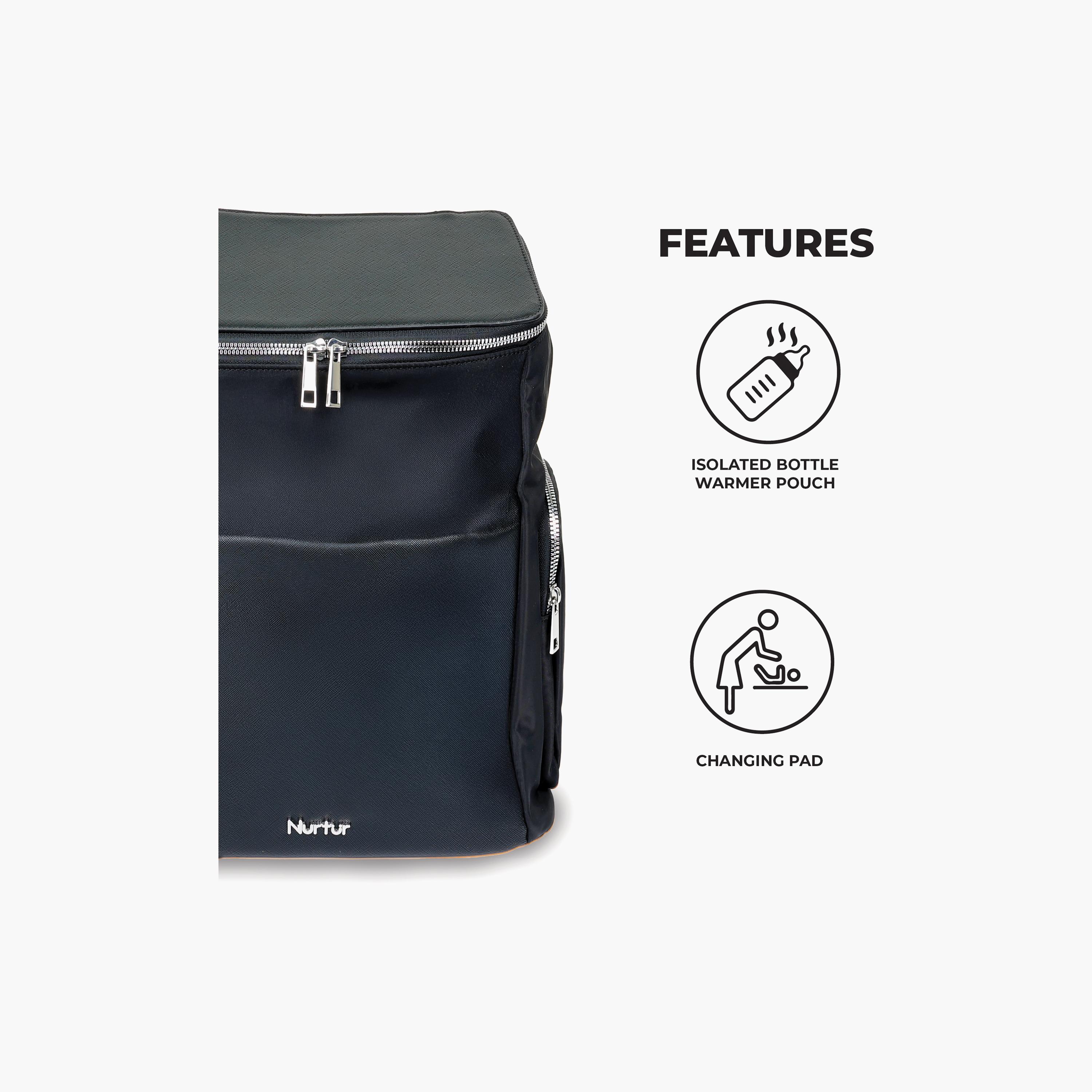 Nurtur Aura Maternity Diaper Bag with Insulator Bottle-baby-gear-diaperbags-image-3