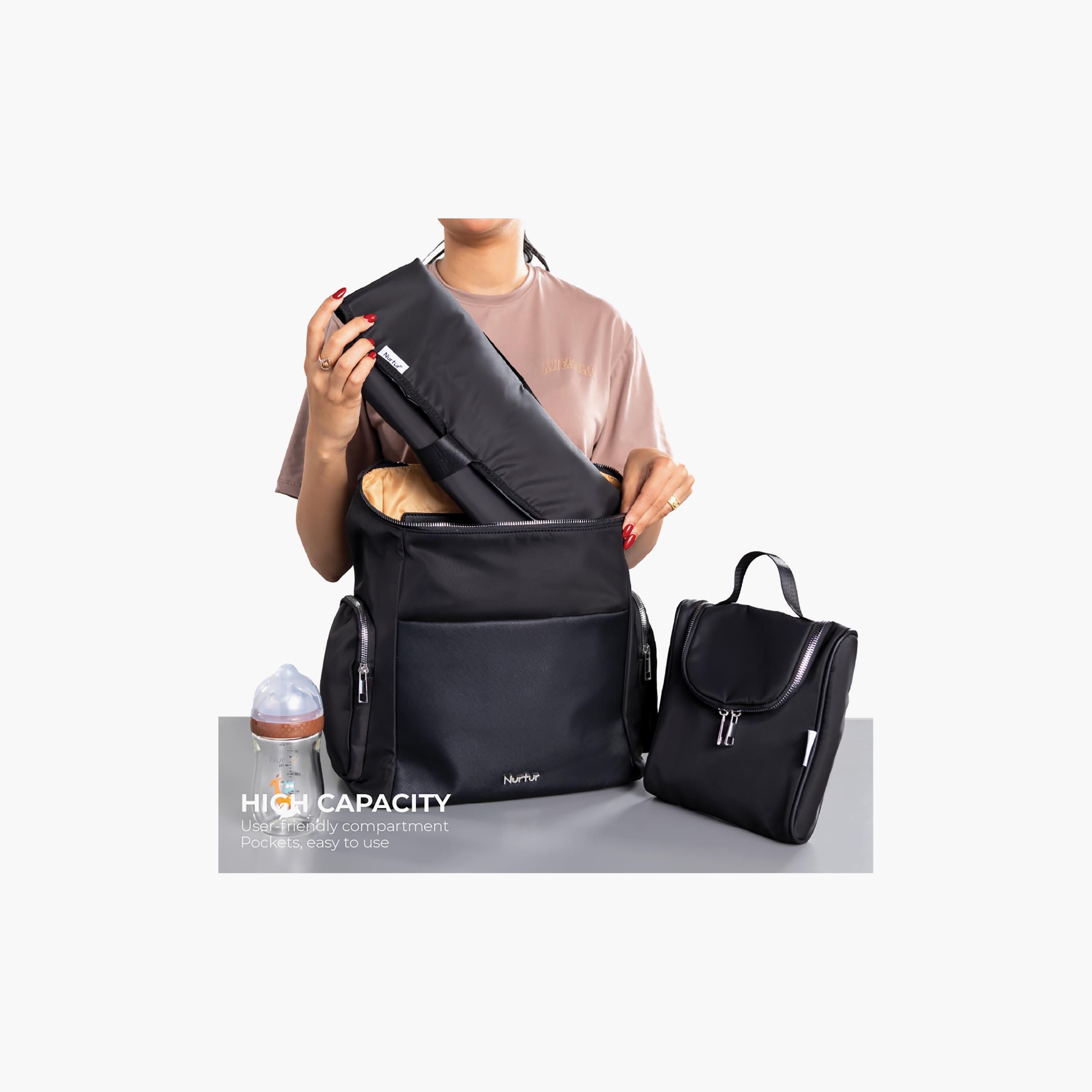 Nurtur Aura Maternity Diaper Bag with Insulator Bottle-baby-gear-diaperbags-image-5
