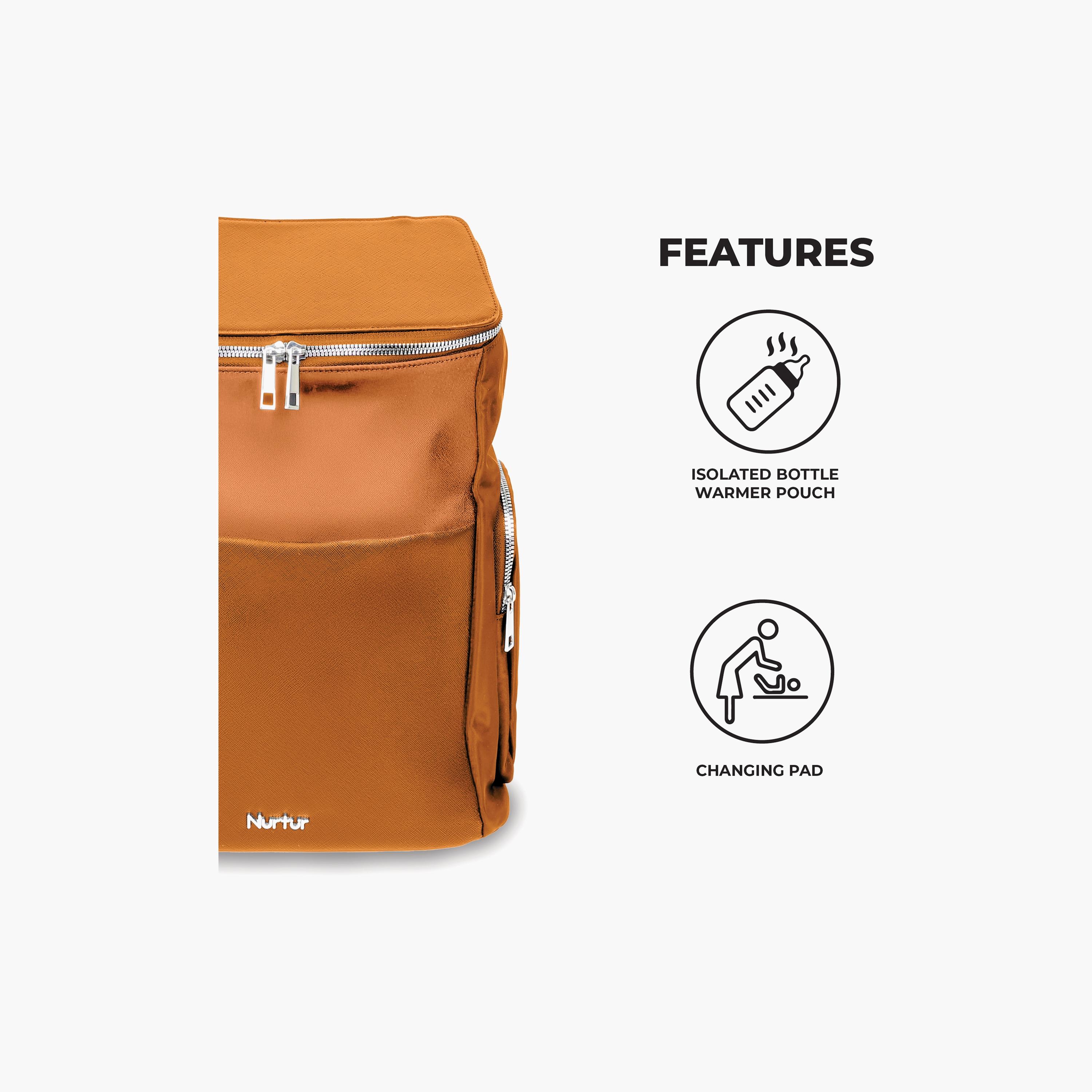 Nurtur Aura Maternity Diaper Bag with Insulator Bottle-baby-gear-diaperbags-image-3
