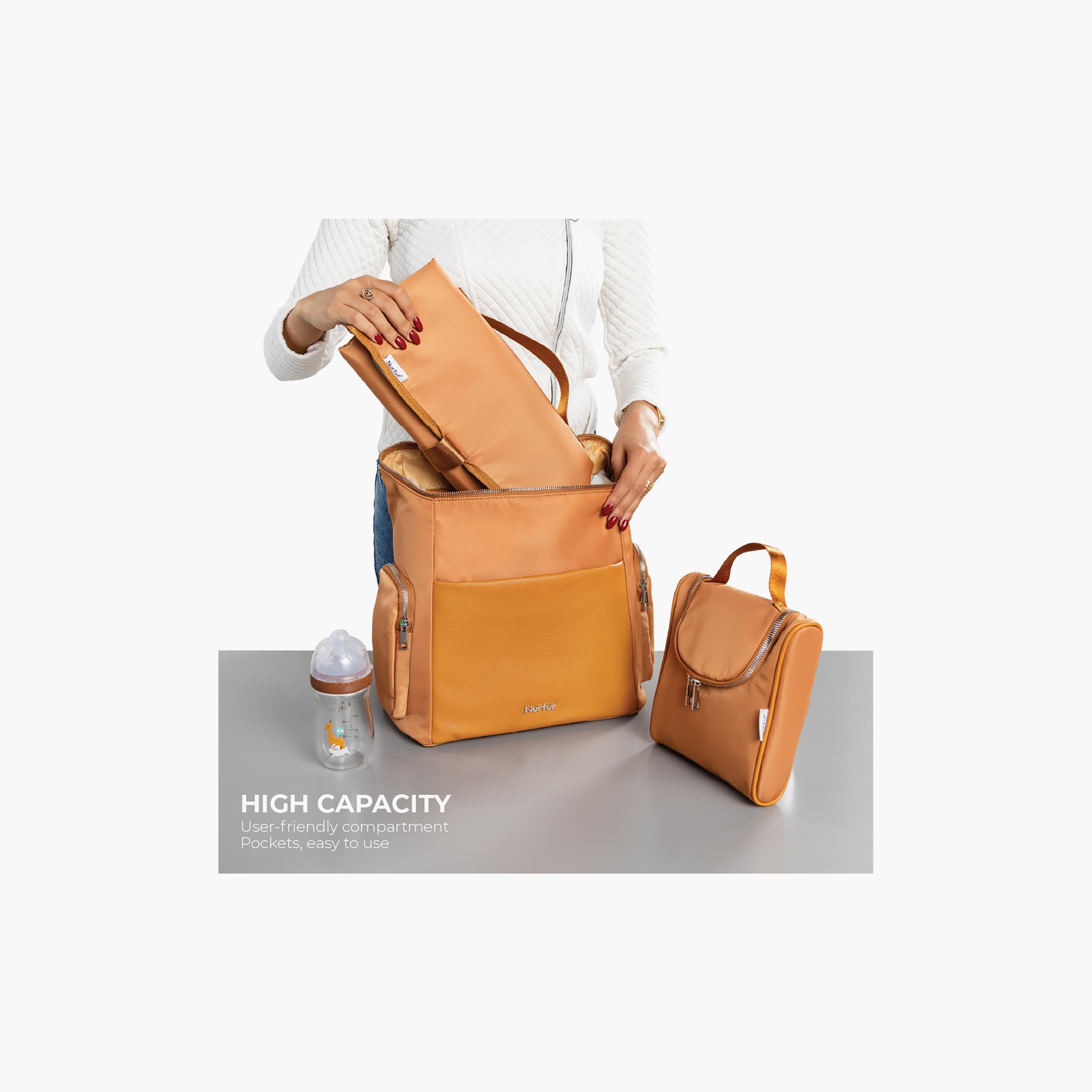 Nurtur Aura Maternity Diaper Bag with Insulator Bottle-baby-gear-diaperbags-image-5