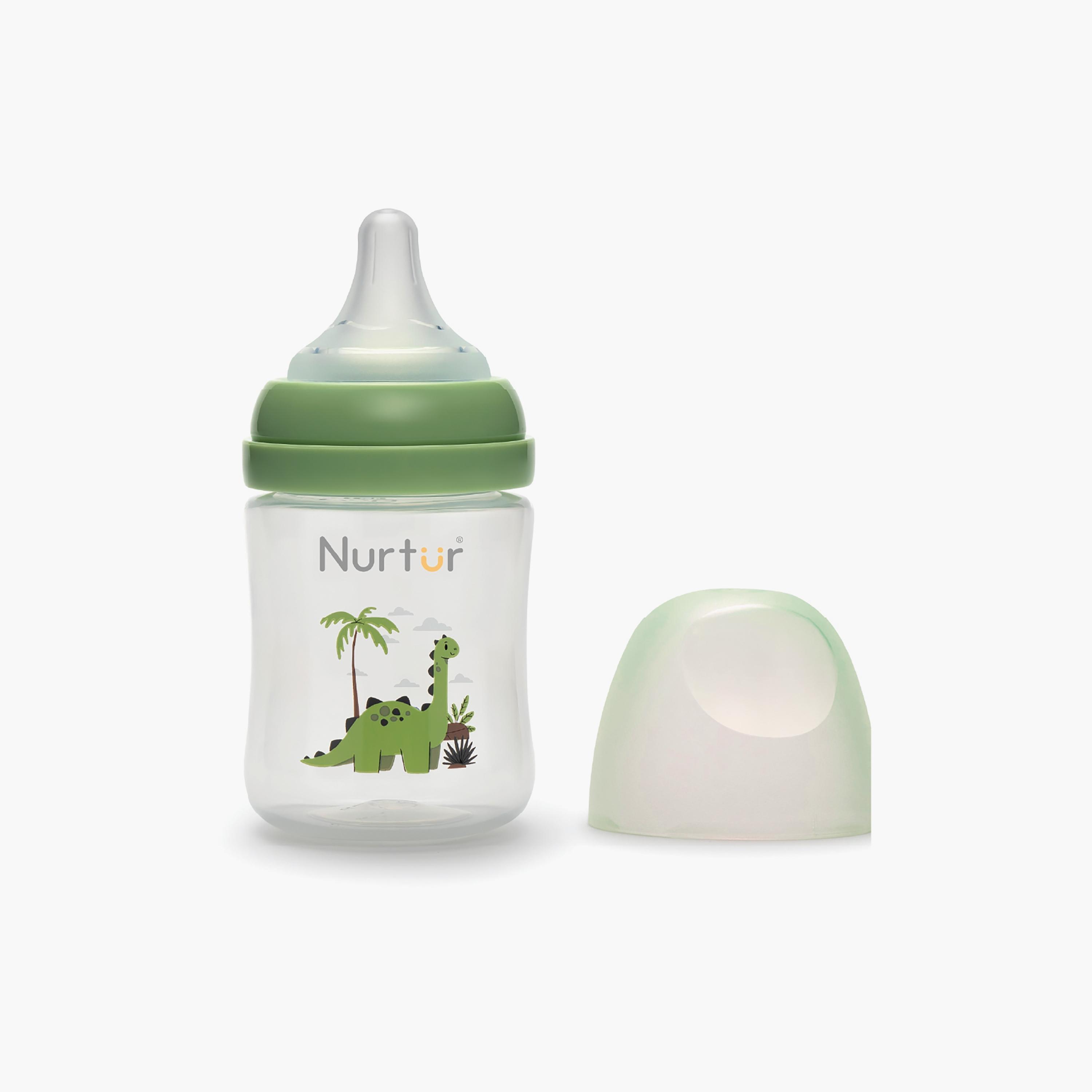 Nurtur Cozi Anti-Colic Feeding Bottle - 160 ml - Dino-baby-feeding-feedingbottles-bottlesandteats-image-1