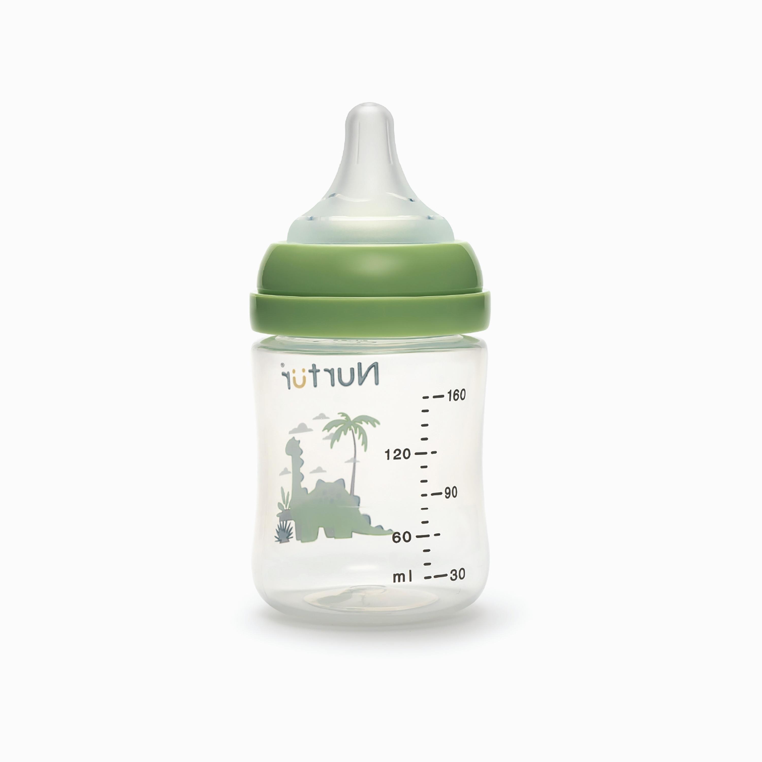 Nurtur Cozi Anti-Colic Feeding Bottle - 160 ml - Dino-baby-feeding-feedingbottles-bottlesandteats-image-2