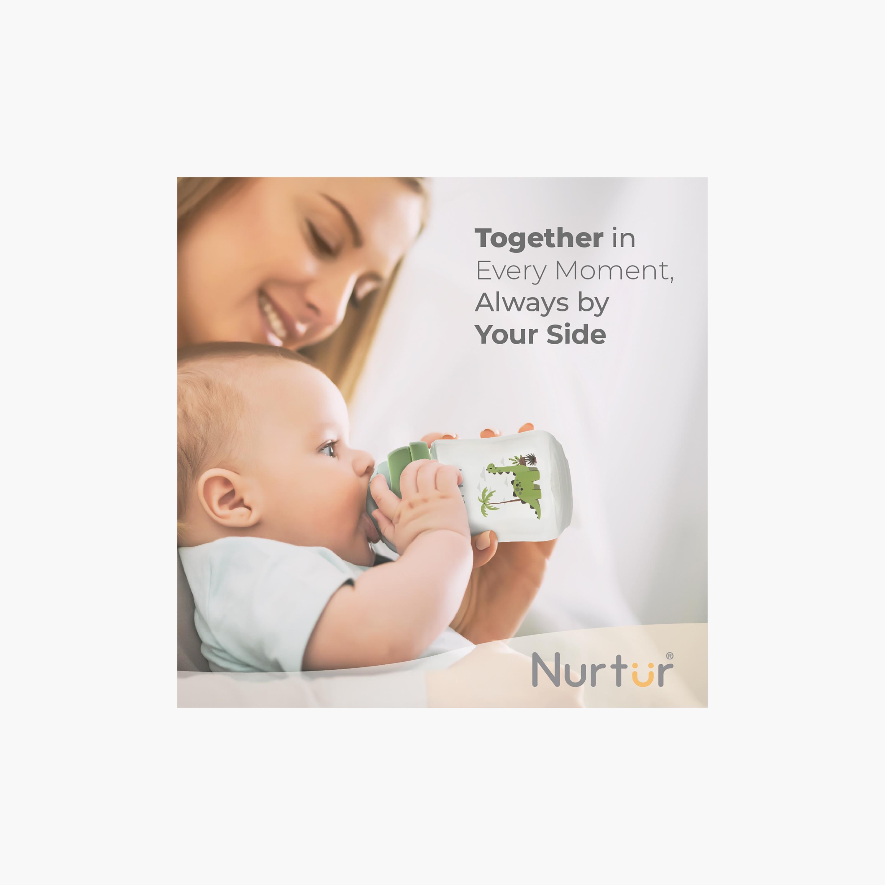 Nurtur Cozi Anti-Colic Feeding Bottle - 160 ml - Dino-baby-feeding-feedingbottles-bottlesandteats-image-5