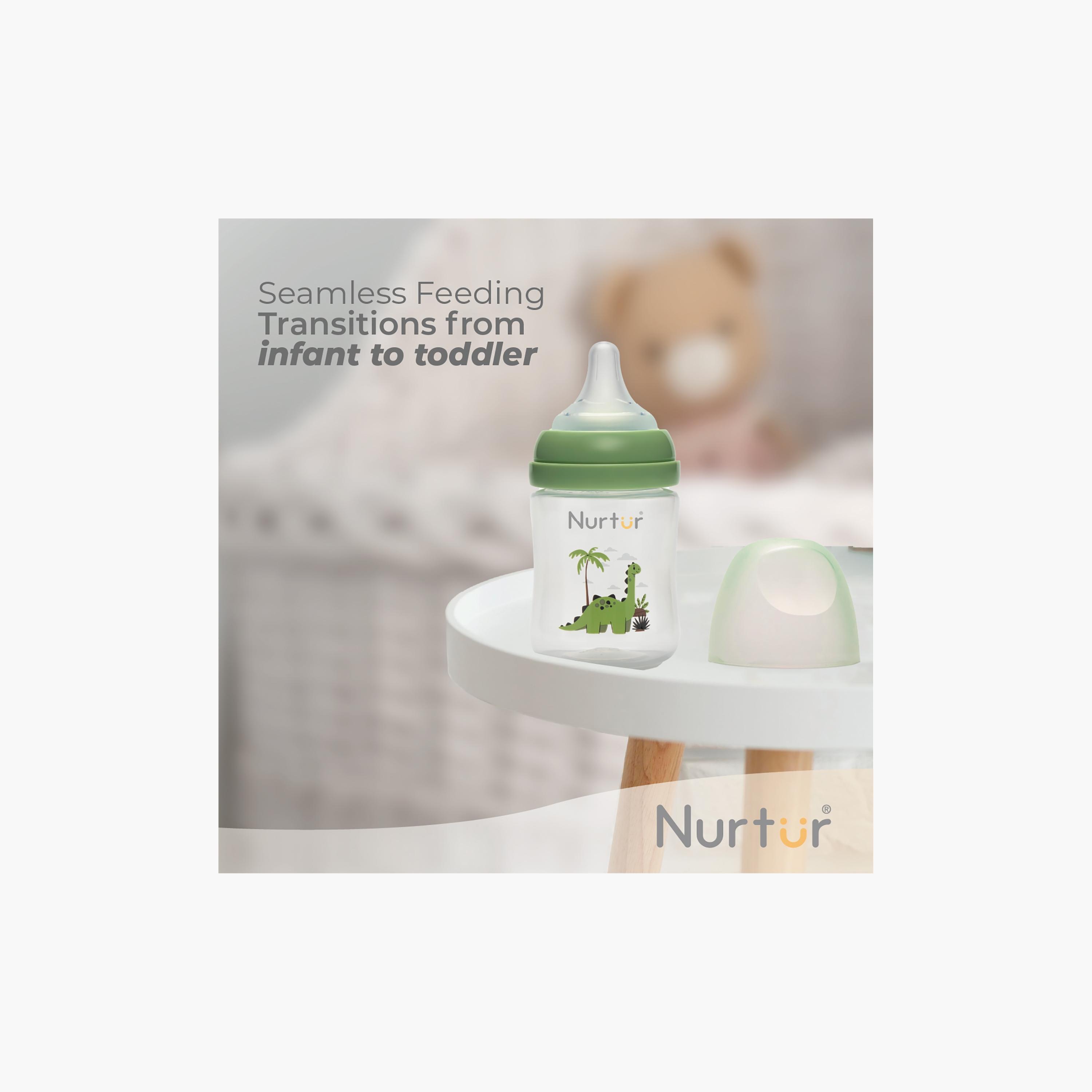 Nurtur Cozi Anti-Colic Feeding Bottle - 160 ml - Dino-baby-feeding-feedingbottles-bottlesandteats-image-6
