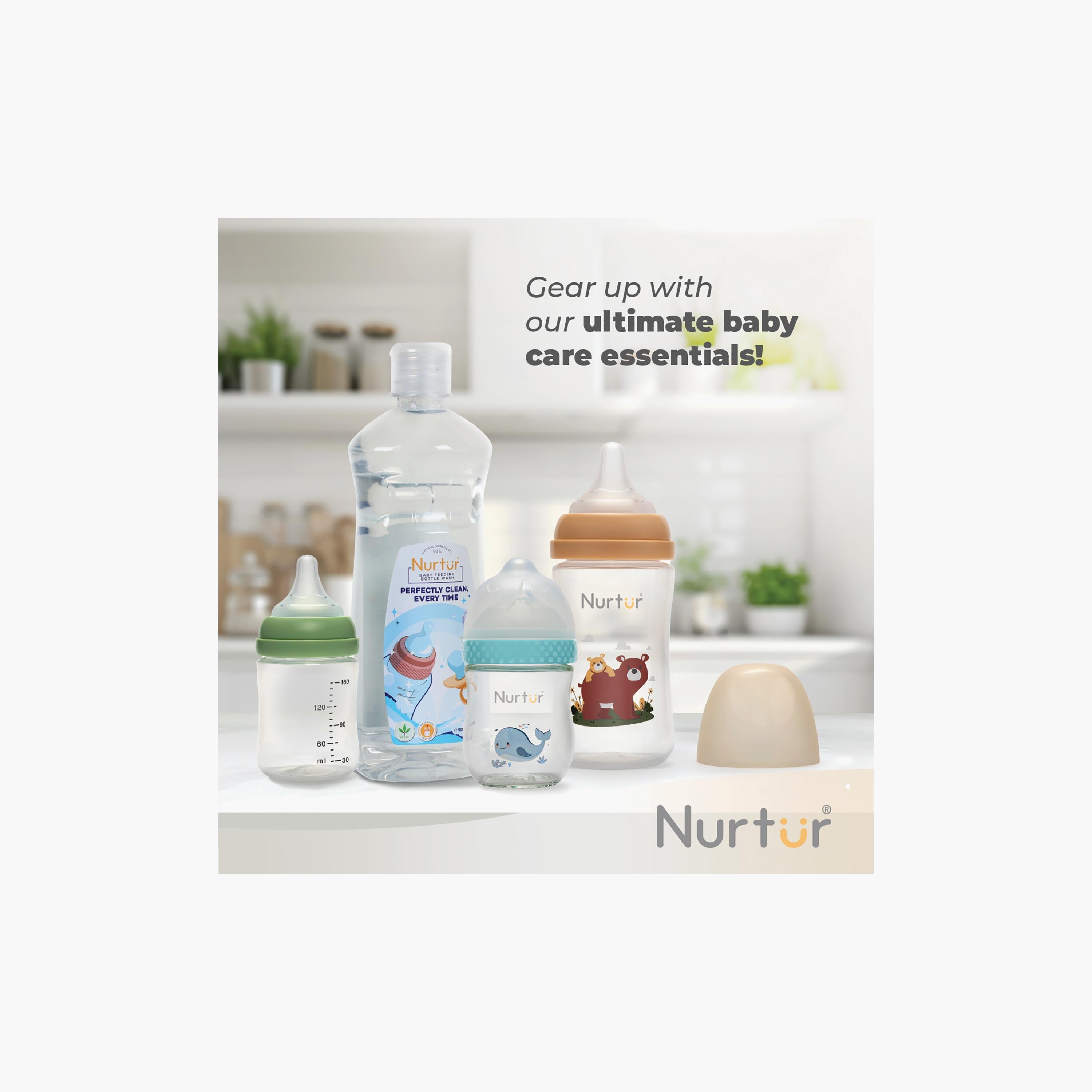 Nurtur Cozi Anti-Colic Feeding Bottle - 160 ml - Dino-baby-feeding-feedingbottles-bottlesandteats-image-7