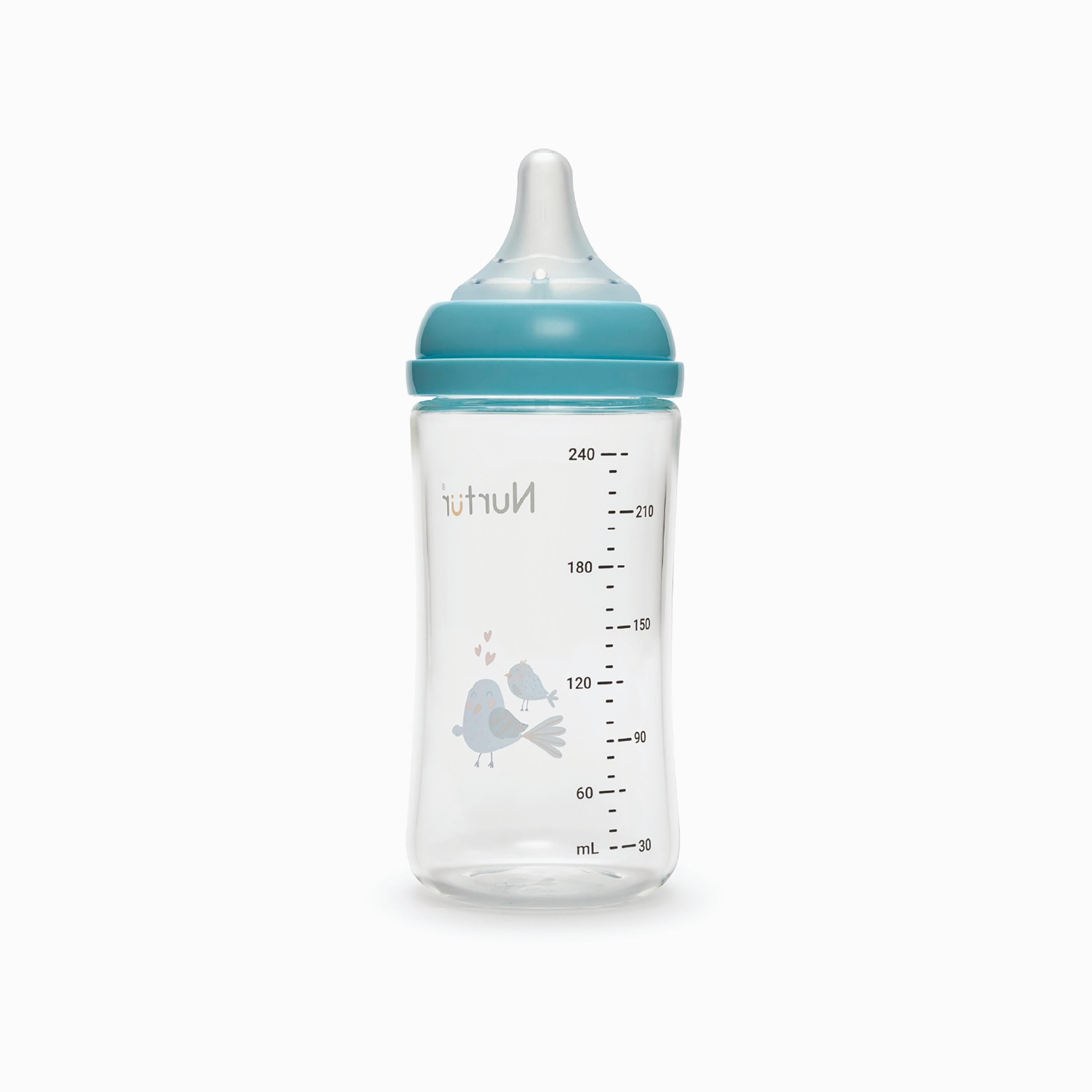 Nurtur Cozi Anti-Colic Feeding Bottle - 240 ml - Birds-baby-feeding-feedingbottles-bottlesandteats-image-2