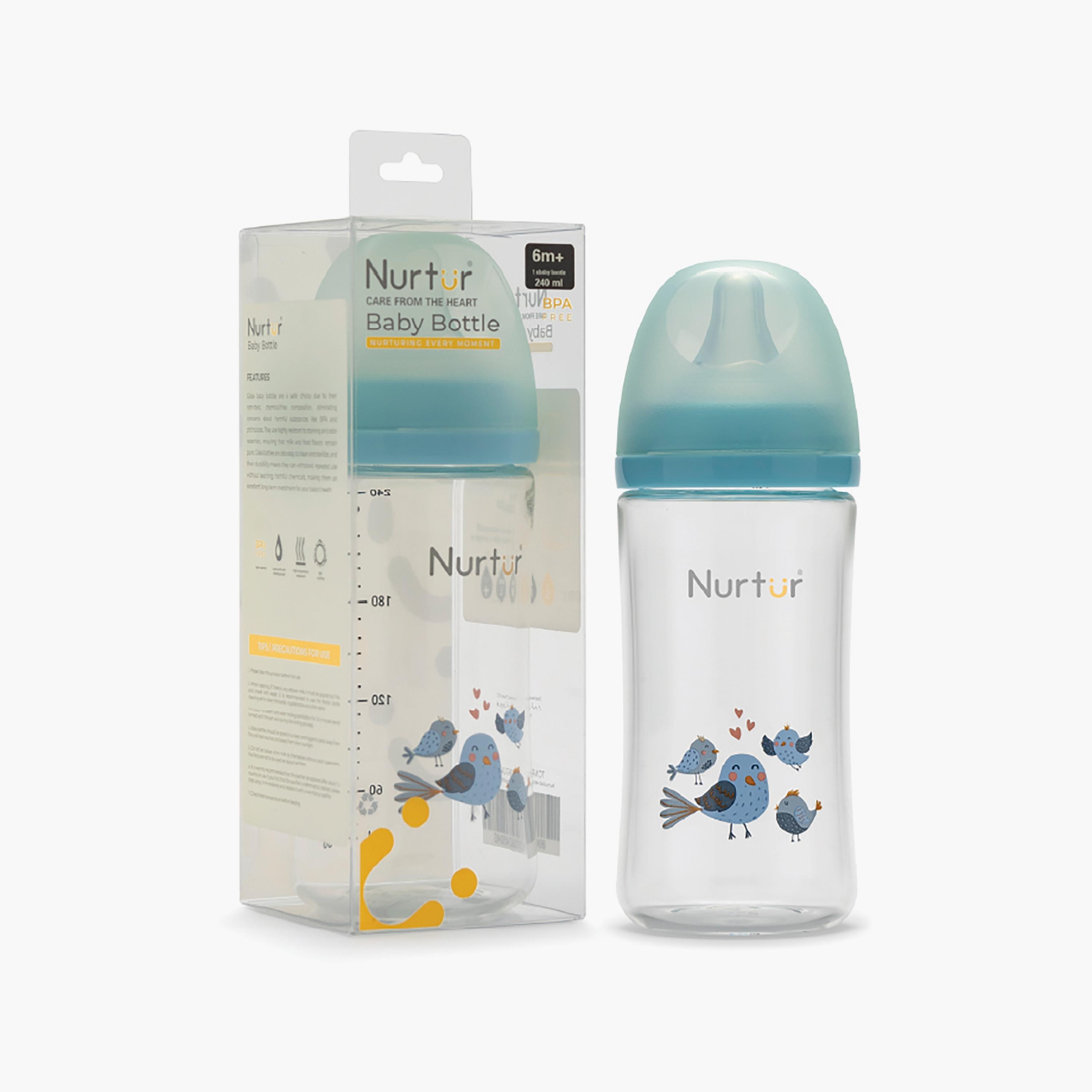 Nurtur Cozi Anti-Colic Feeding Bottle - 240 ml - Birds-baby-feeding-feedingbottles-bottlesandteats-image-8
