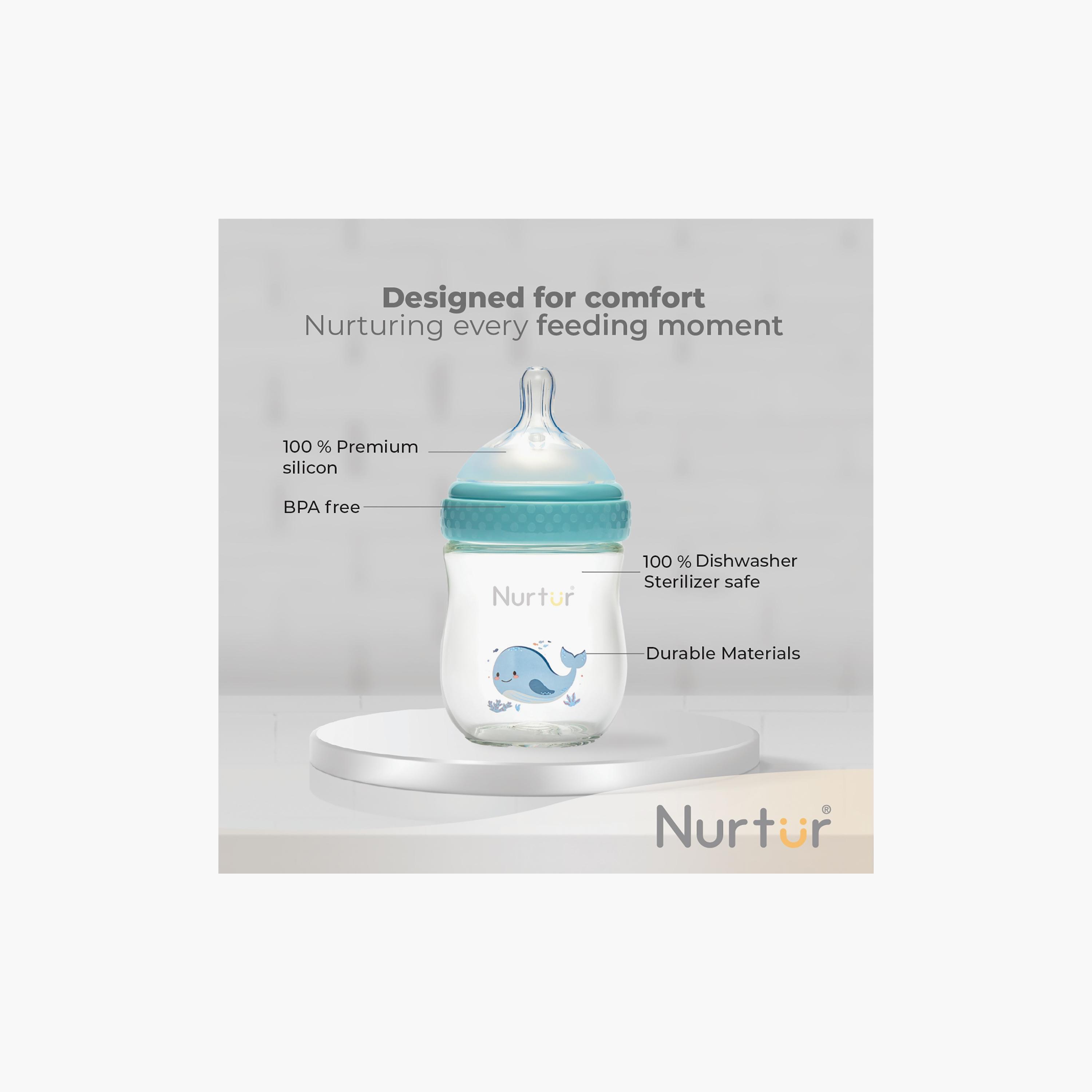 Nurtur Cozi Anti-Colic Feeding Bottle - 160 ml - Dolphin-baby-feeding-feedingbottles-bottlesandteats-image-4