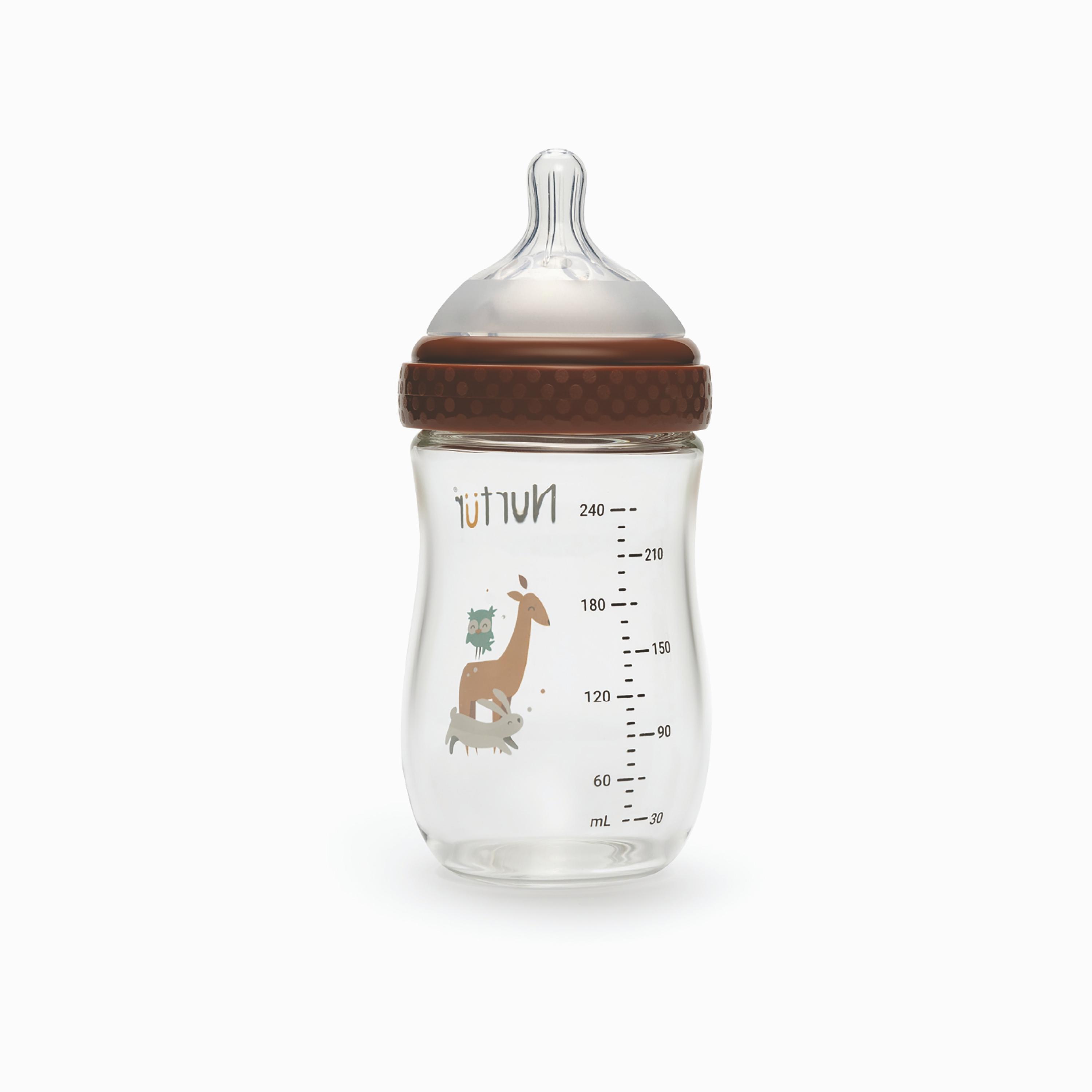 Nurtur Cozi Anti-Colic Feeding Bottle - 240 ml- Animals-baby-feeding-feedingbottles-bottlesandteats-image-2